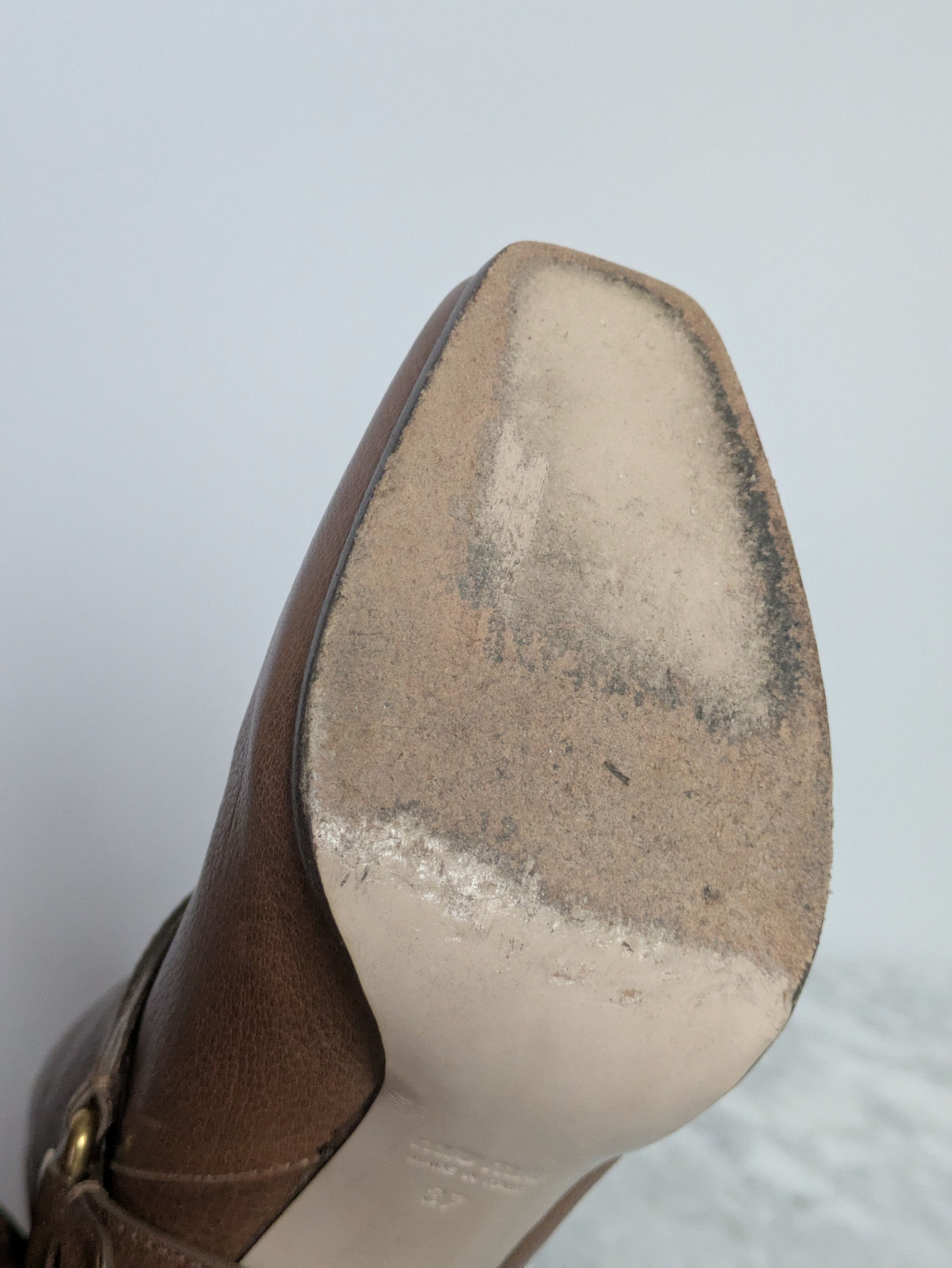 Miu Miu Miu Miu tan soft leather biker-style heeled boots Size US 5.5 / IT 35.5 - 5 Thumbnail