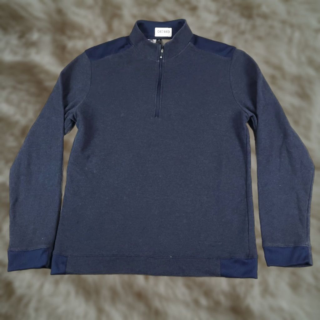 Adidas Adidas Sweater Mens Size Medium Blue 1/4 Zip Up Pullover Sweatshirt Athletic Casual Shirt Size US M / EU 48-50 / 2 - 1 Thumbnail