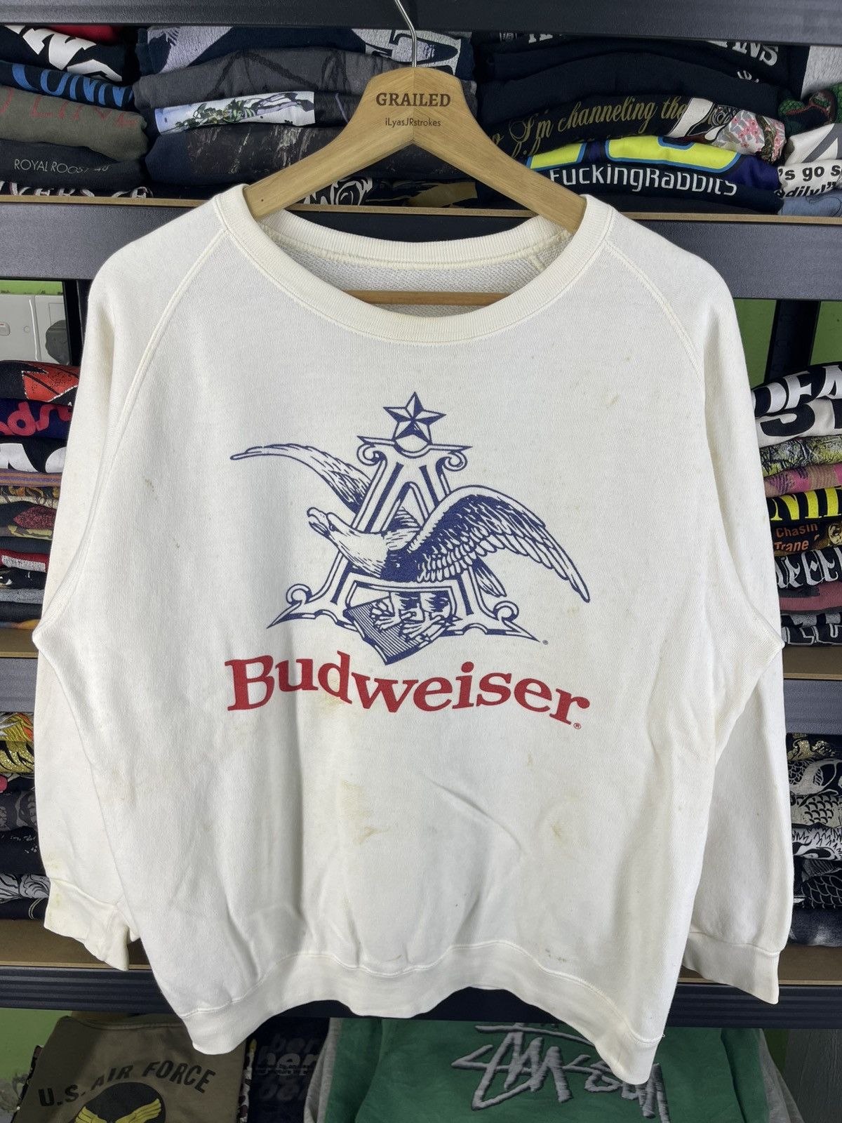 Budweiser Vintage 90's Budweiser King Of Beers Honey Buds Sweatshirt Size US M / EU 48-50 / 2 - 1 Thumbnail