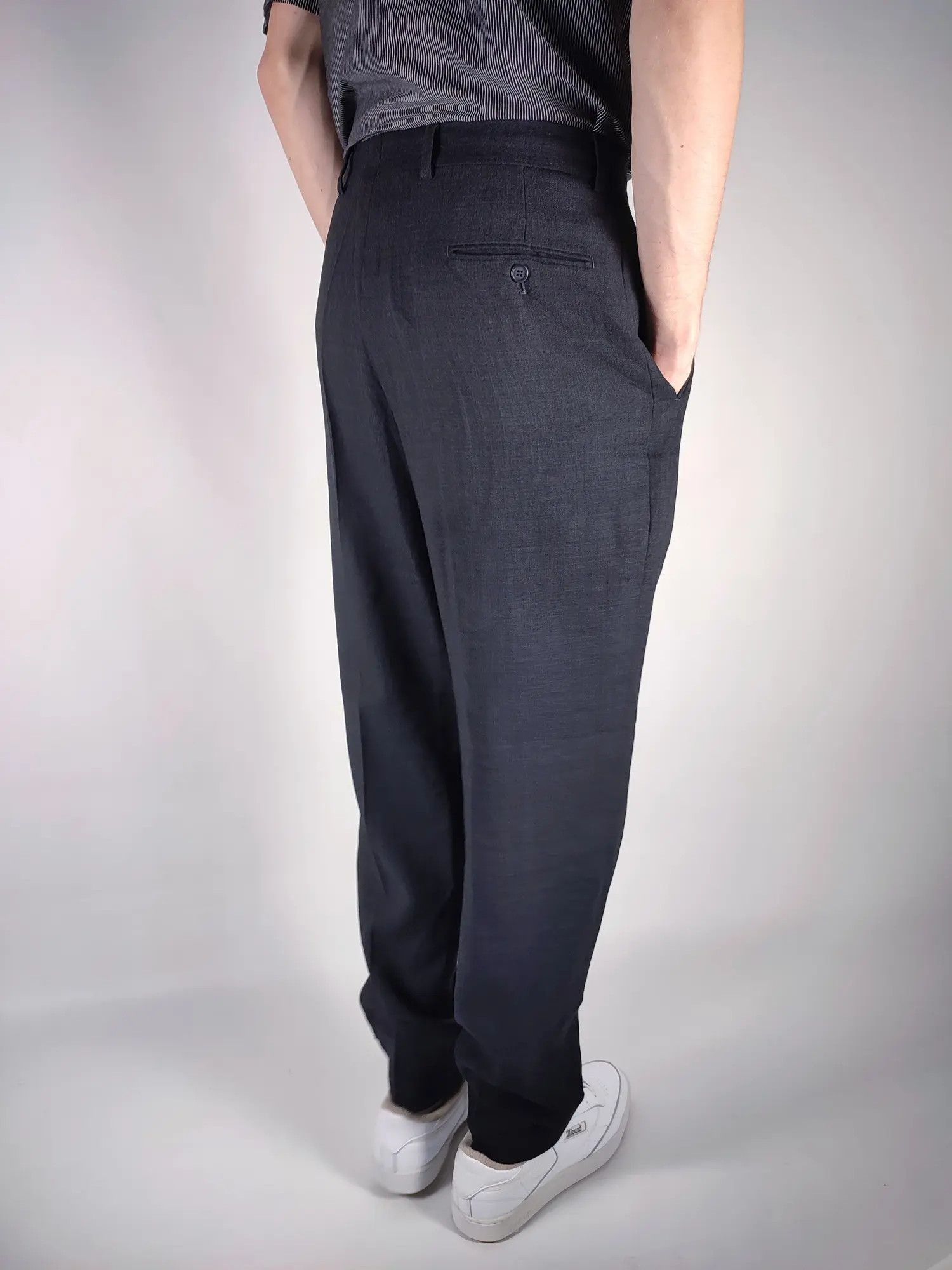 ANTONIO MIRO 90s Antonio Miro Fashion Runway Casual Trousers Wool Pants Size US 34 / EU 50 - 3 Thumbnail