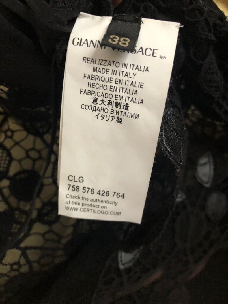 Versace Versace Openwork leather dress Size S / US 4 / IT 40 - 3 Thumbnail