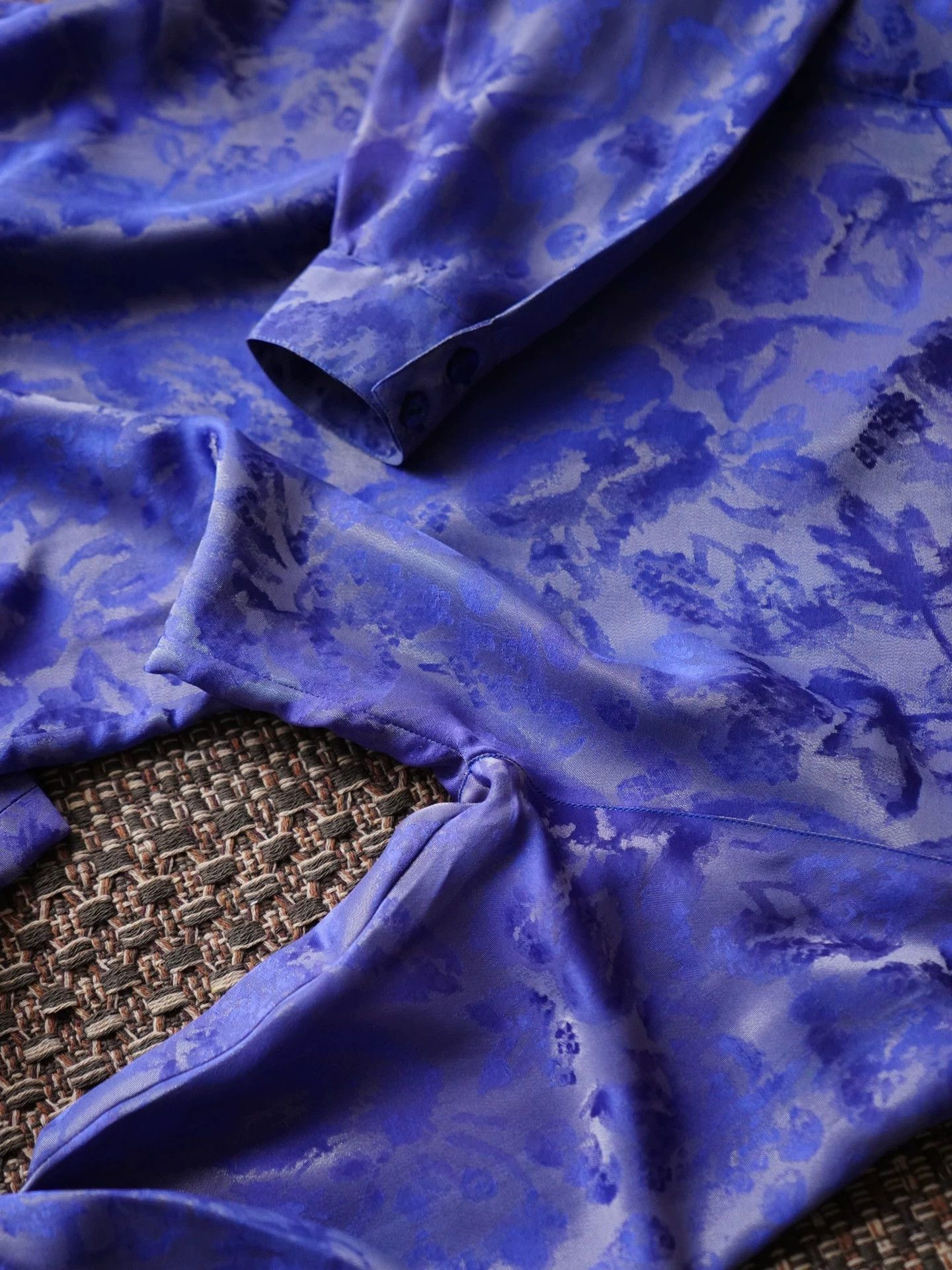 Lanvin Lanvin 1987 Fall/Winter Metallic Purple Brocade Set FR36 S Size XS / US 0-2 / IT 36-38 - 9 Thumbnail