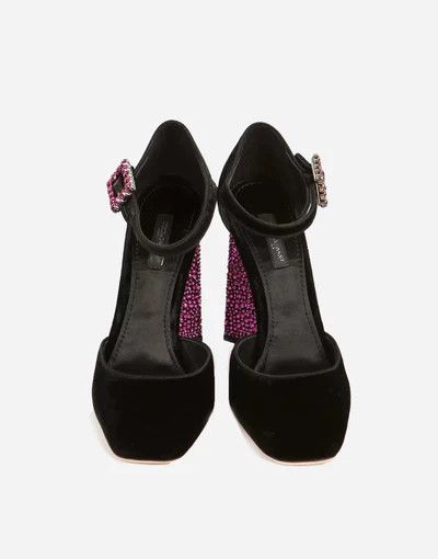 Dolce & Gabbana o1y0925 Square Heel Pumps in Black Size US 6 / IT 36 - 4 Thumbnail