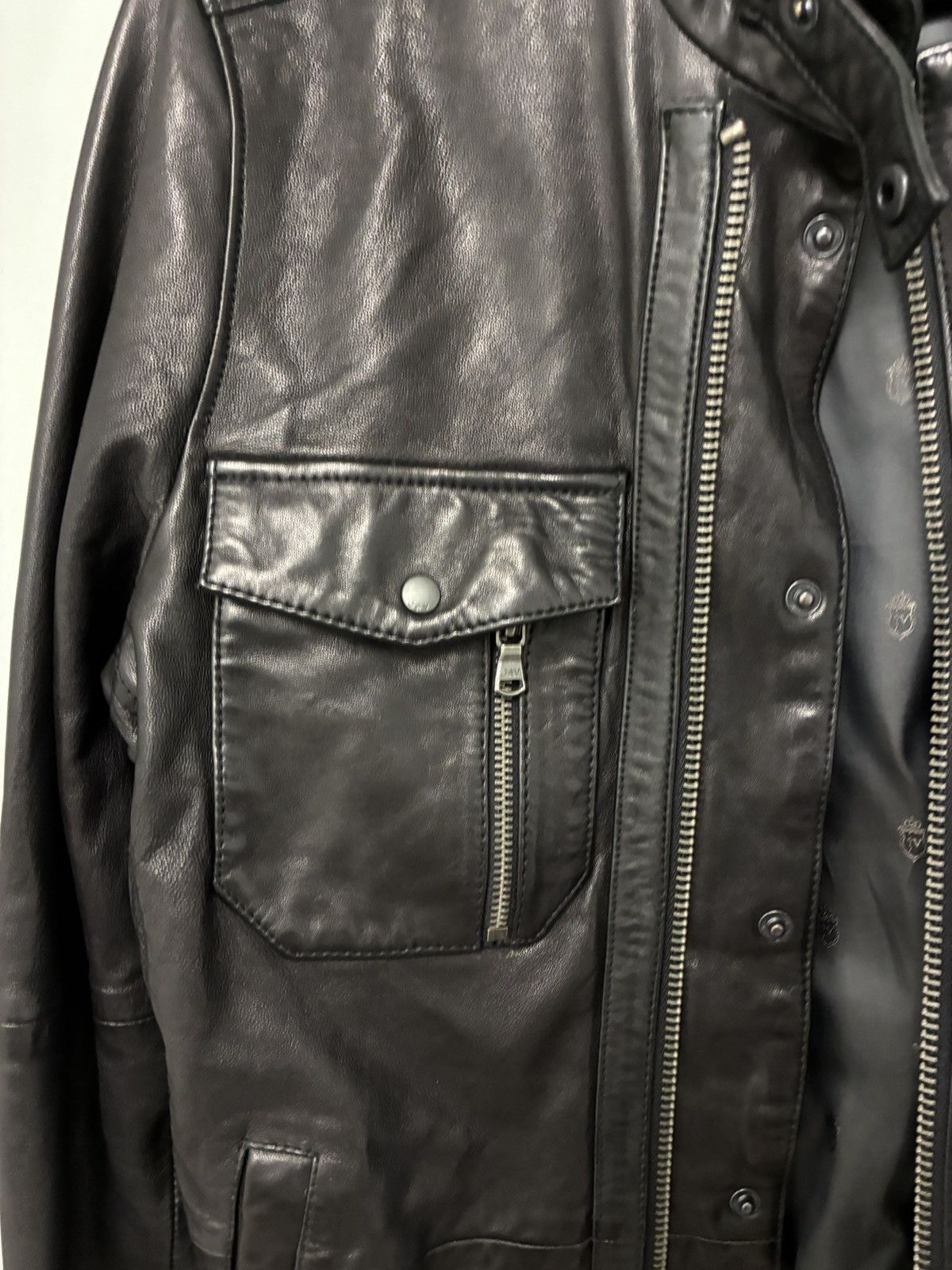 John Varvatos Leather Jacket. Size small Size US S / EU 44-46 / 1 - 7 Thumbnail