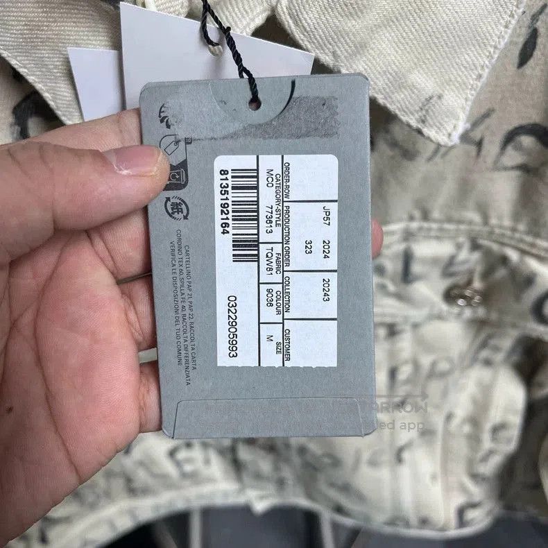 Balenciaga Balenciaga Graffiti Denim Jacket. Size US M / EU 48-50 / 2 - 5 Thumbnail