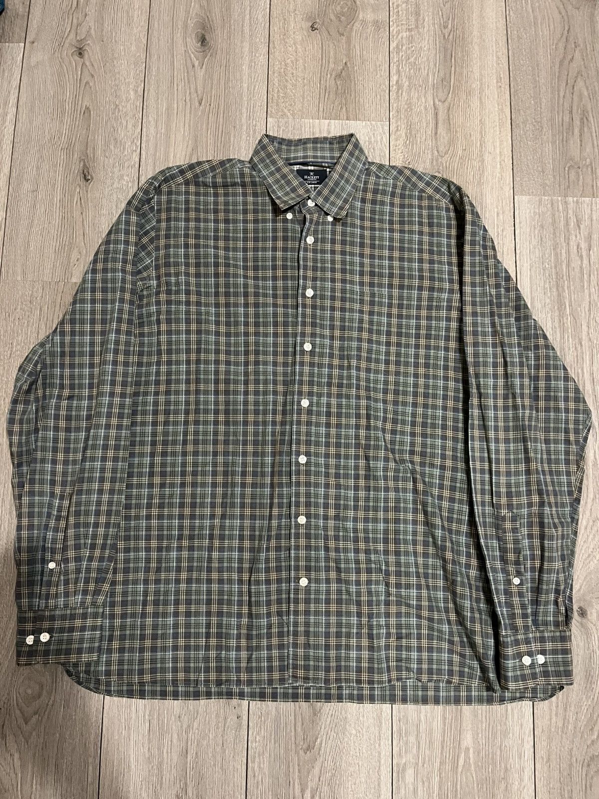 Hackett × Vintage Hackett London Shirt Buttons Up Size US XXL / EU 58 / 5 - 1 Thumbnail