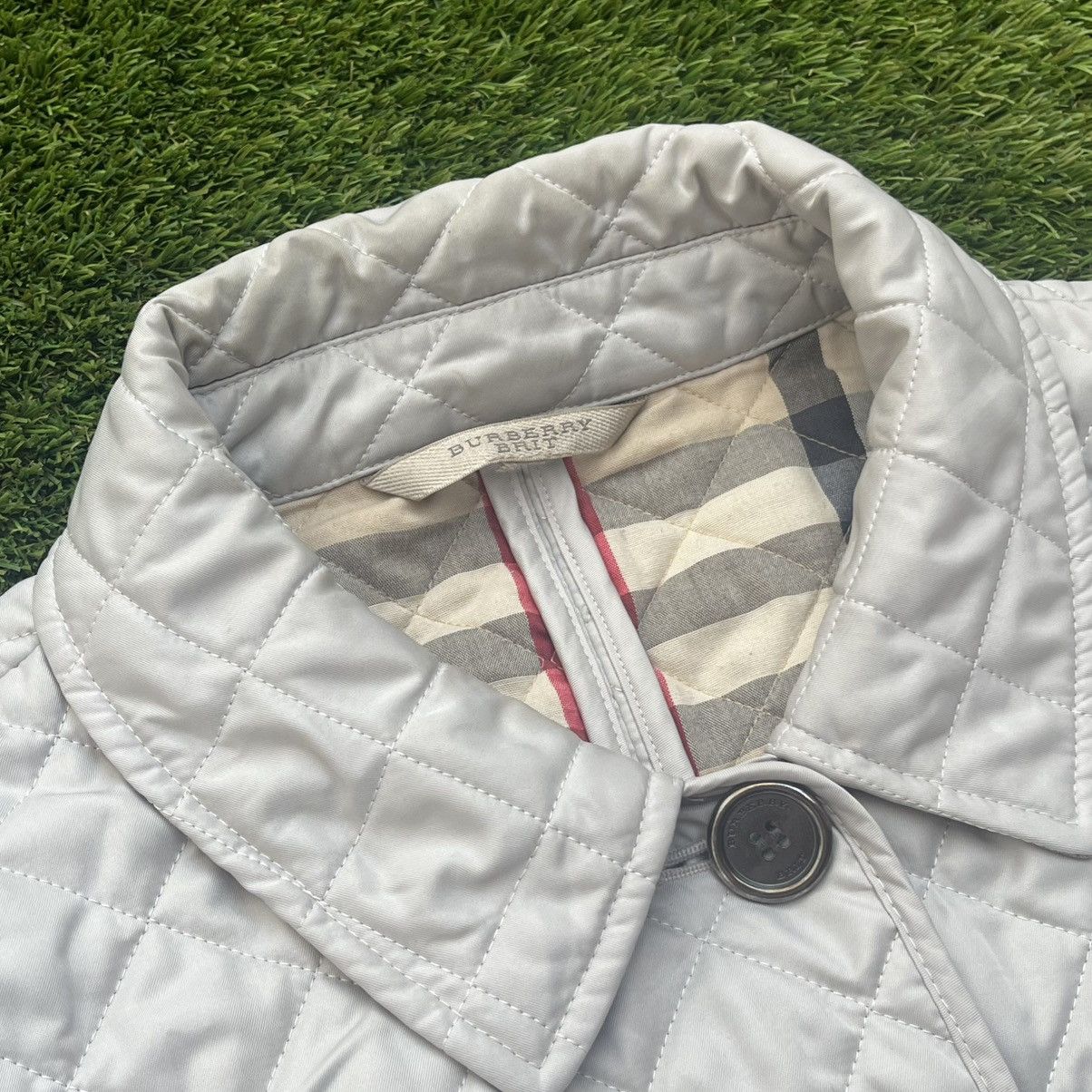 Burberry Burberry Brit Quilted Jacket – Nova Check Lining – Beige Size M / US 6-8 / IT 42-44 - 10 Thumbnail