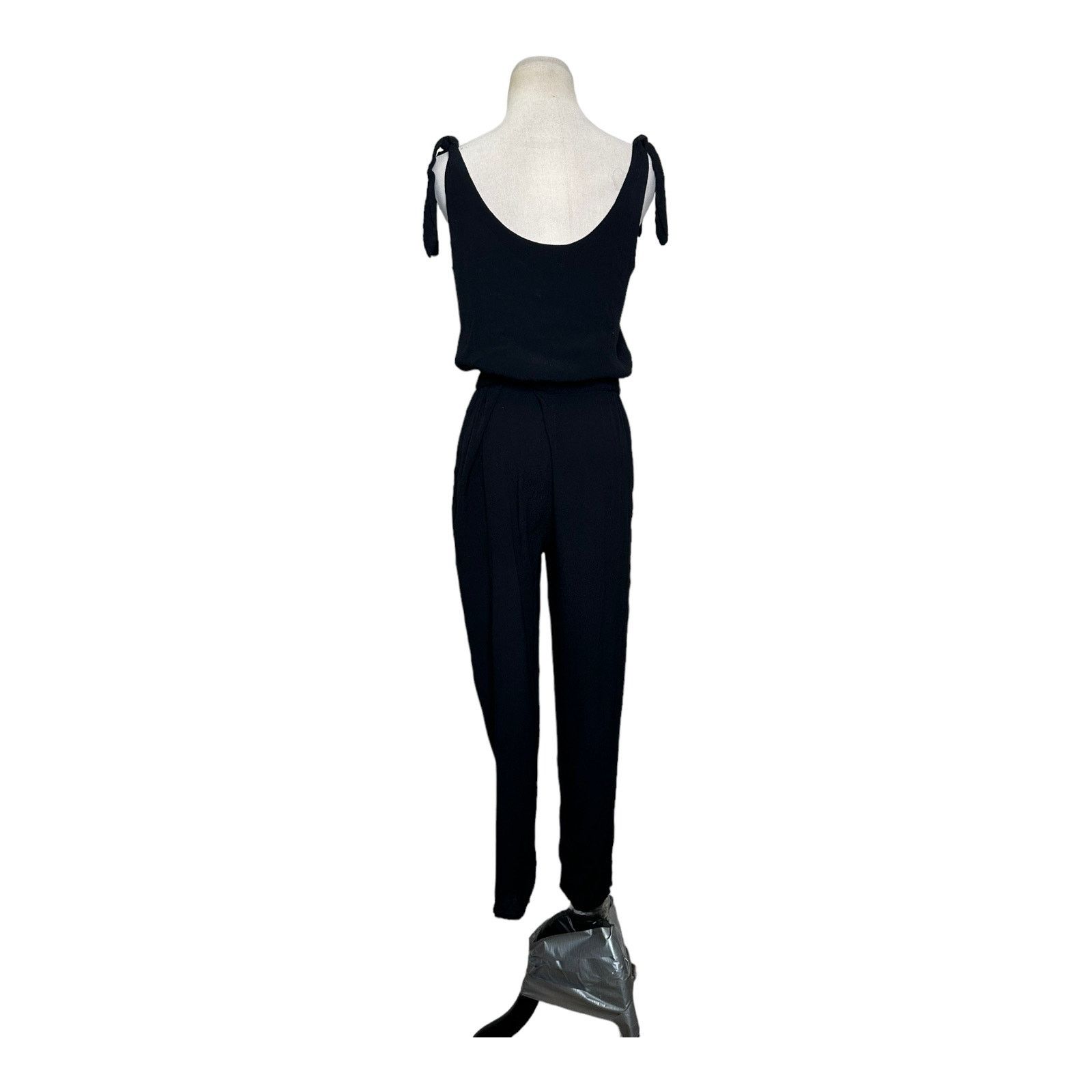 Madewell Madewell black sleeveless shoulder tie jumpsuit size Small Size 27" / US 4 / IT 40 - 10 Thumbnail