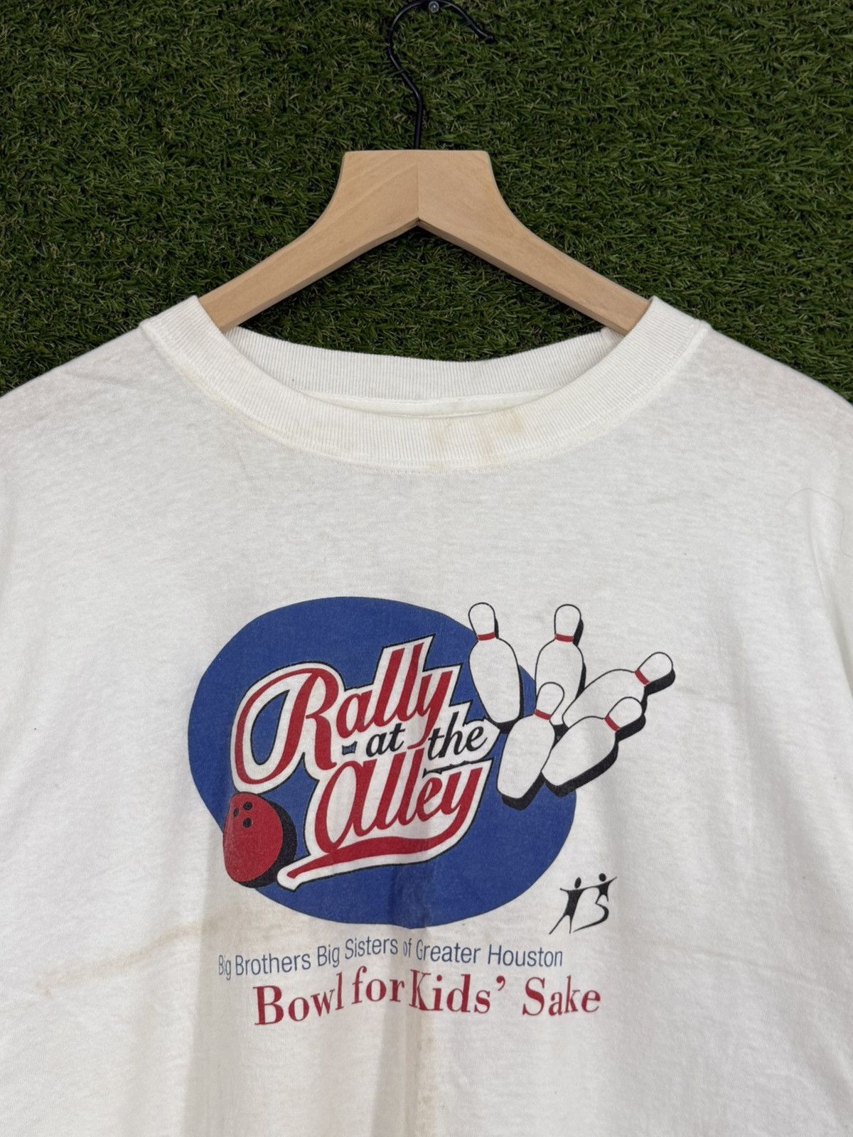 Vintage Vintage White Hanes Bowling Alley League XL Tee Size US XL / EU 56 / 4 - 2 Thumbnail