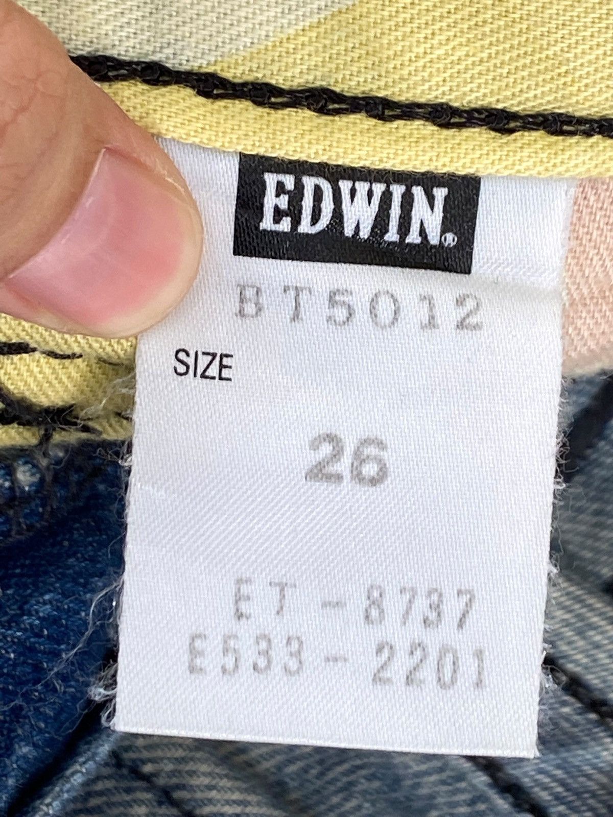 Edwin Edwin Faded Wash Distressed Style Bootcut Jeans Size US 30 / EU 46 - 14 Thumbnail