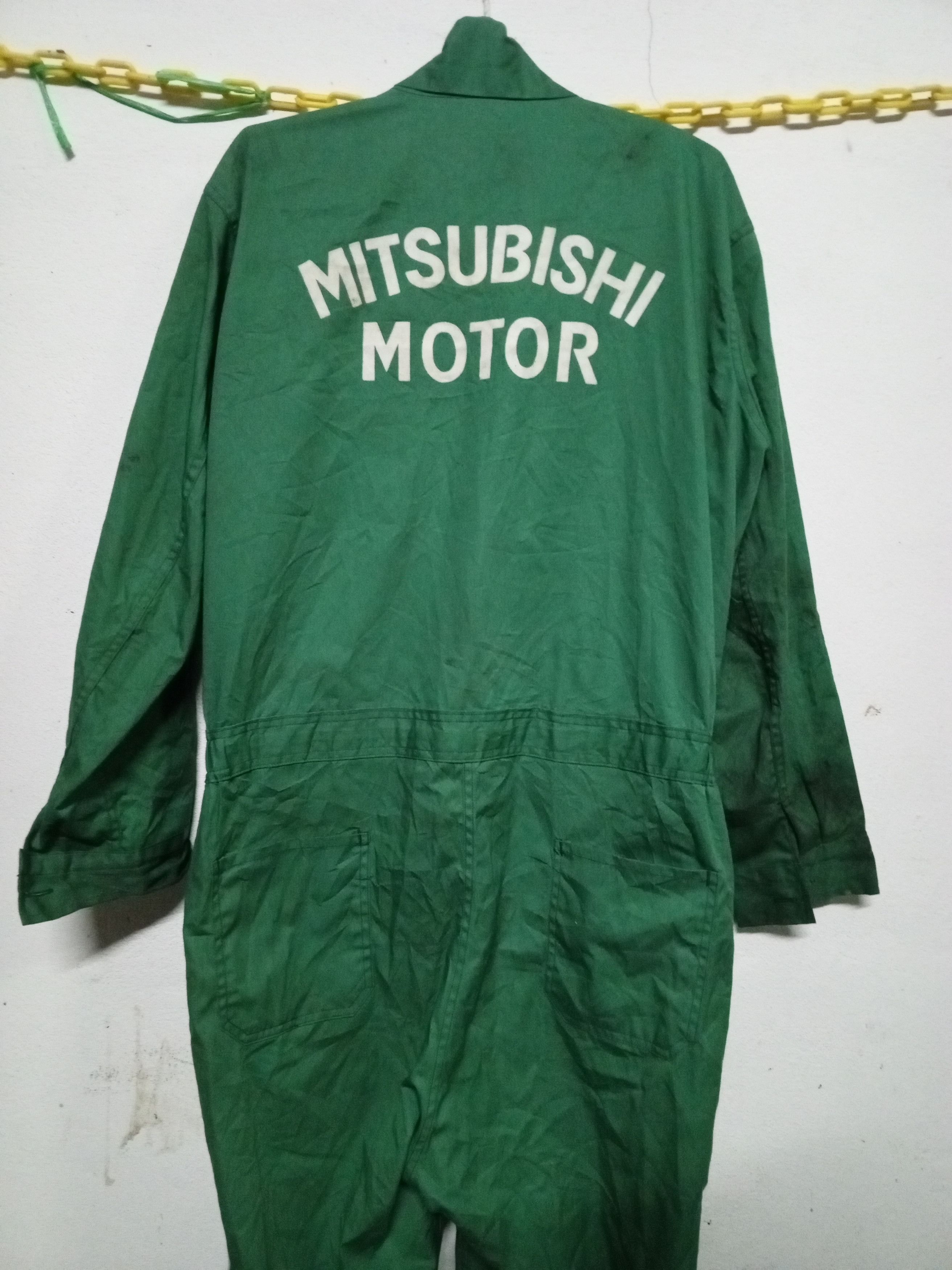 Japanese Brand 90s Mitsubishi motor overall green Size US 38 / EU 54 - 2 Thumbnail