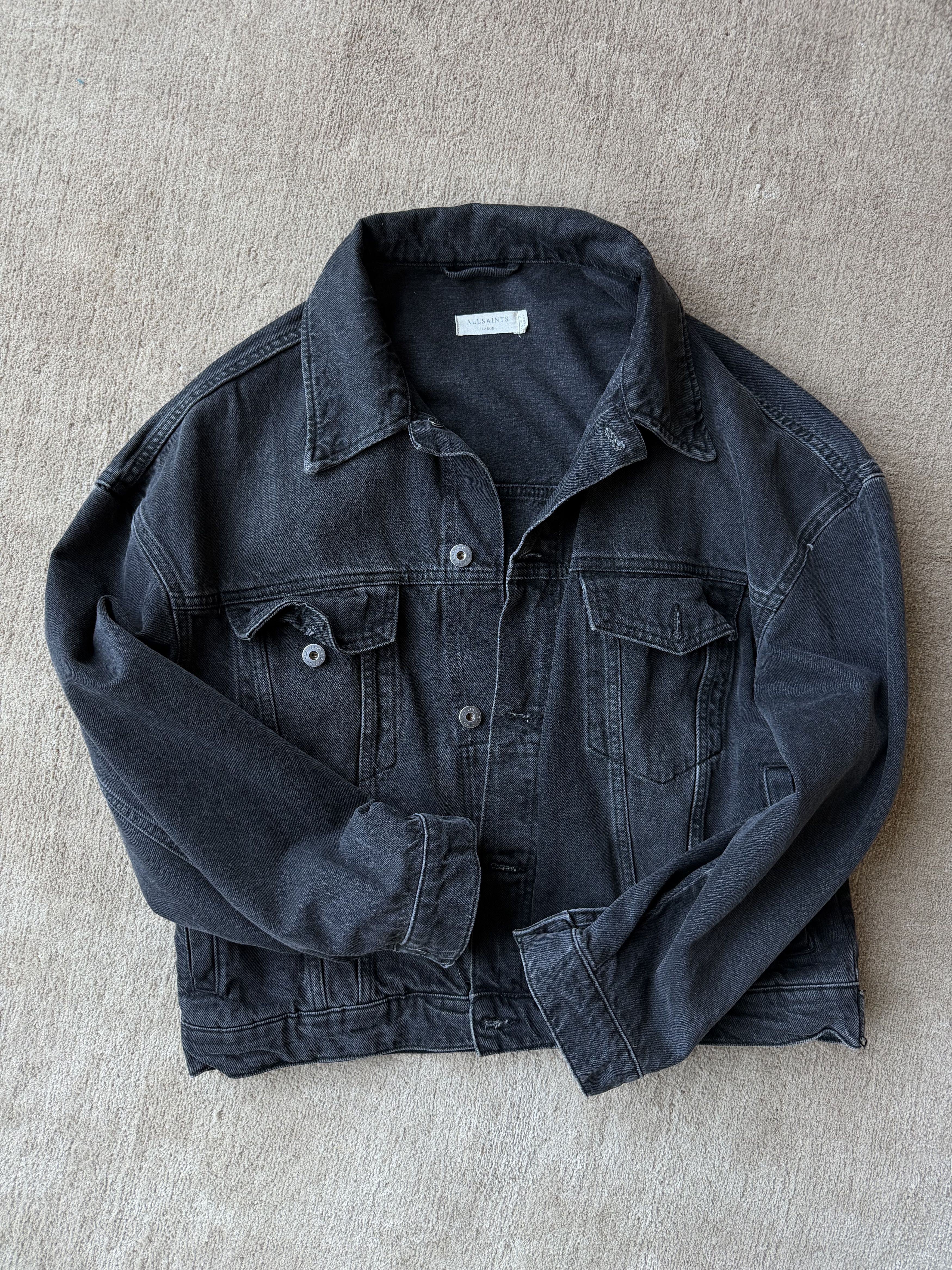 Allsaints ALL SAINTS Denim Trucker Jacket Size US L / EU 52-54 / 3 - 1 Thumbnail