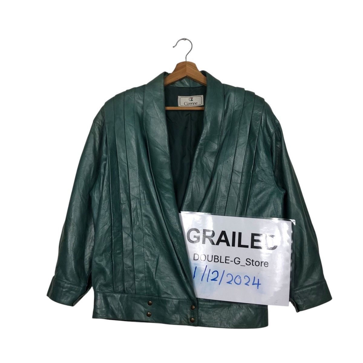 Japanese Brand 📌Vintage Biker Bomber Leather Jacket Cizenne Issey Miyake Size US M / EU 48-50 / 2 - 1 Thumbnail