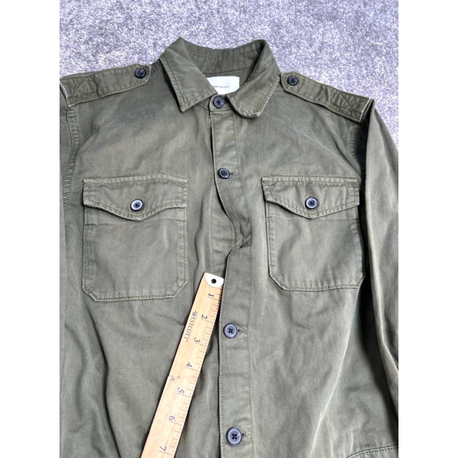 Vintage Current Elliott Jumpsuit Women’s Green Denim Cotton Belted Mele Coverall (0) Size 25" / US 0 / IT 36 - 4 Thumbnail