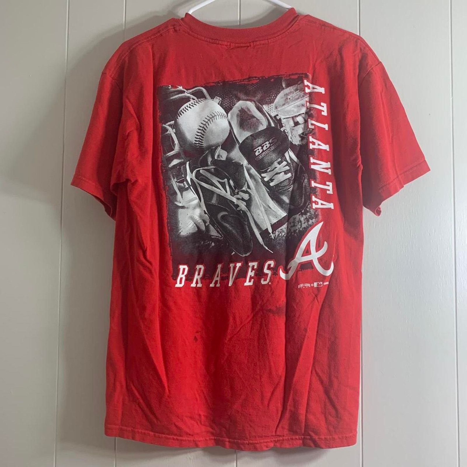 MLB vintage 1998 MLB ATLANTA BRAVES BASEBALL mullet tee shirt M Size US M / EU 48-50 / 2 - 6 Thumbnail