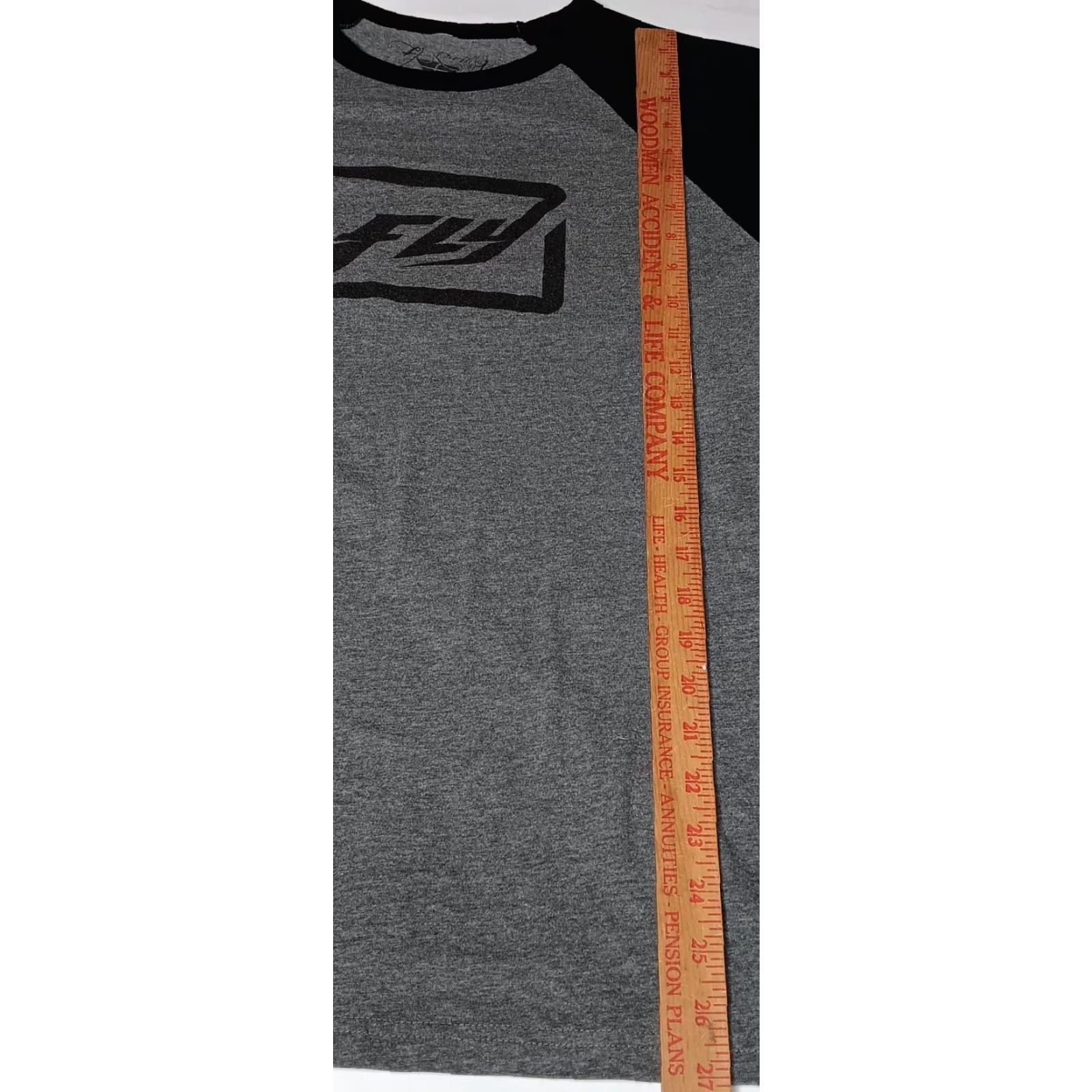 Vintage VINTAGE Fly Racing Men's T-Shirt Large Raglan Motocross Motorcycle Biker Gear 3/4 Sleeve Gray Black Size US L / EU 52-54 / 3 - 6 Thumbnail