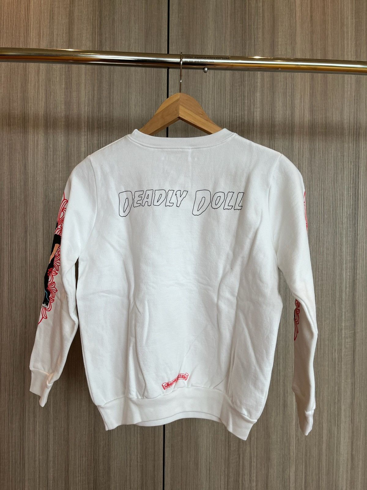 Chrome Hearts Chrome Hearts Deadly Doll Lil Chrome floral crewneck - Kid Size XXS / US 00 / IT 34 - 4 Thumbnail