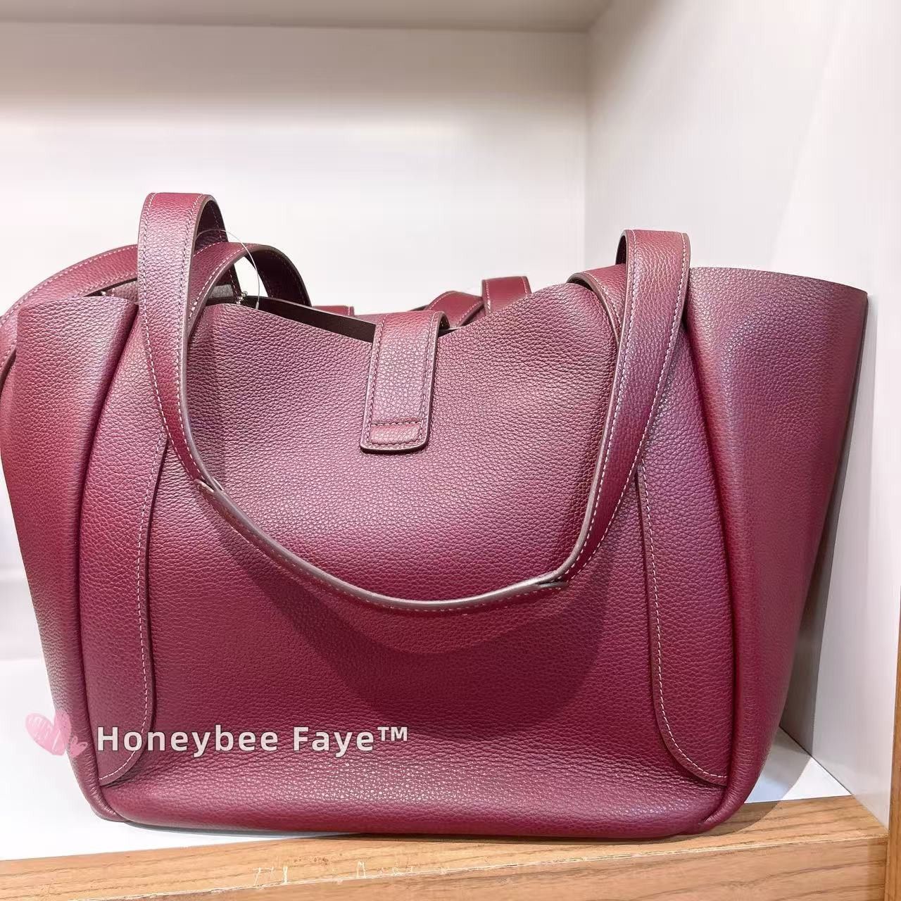 Coach Hadley Turnlock Tote Bag CAL17 Dark Wine Size ONE SIZE - 2 Thumbnail