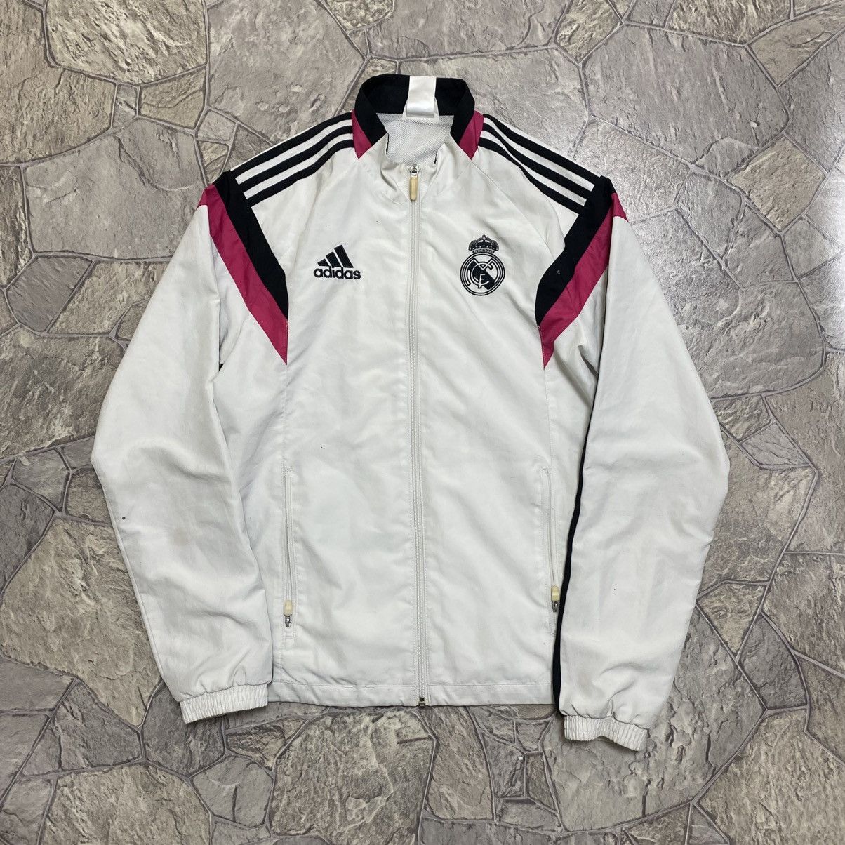 Adidas Vintage Adidas Real Madrid Football Jacket Soccer Track Top Size US S / EU 44-46 / 1 - 1 Thumbnail
