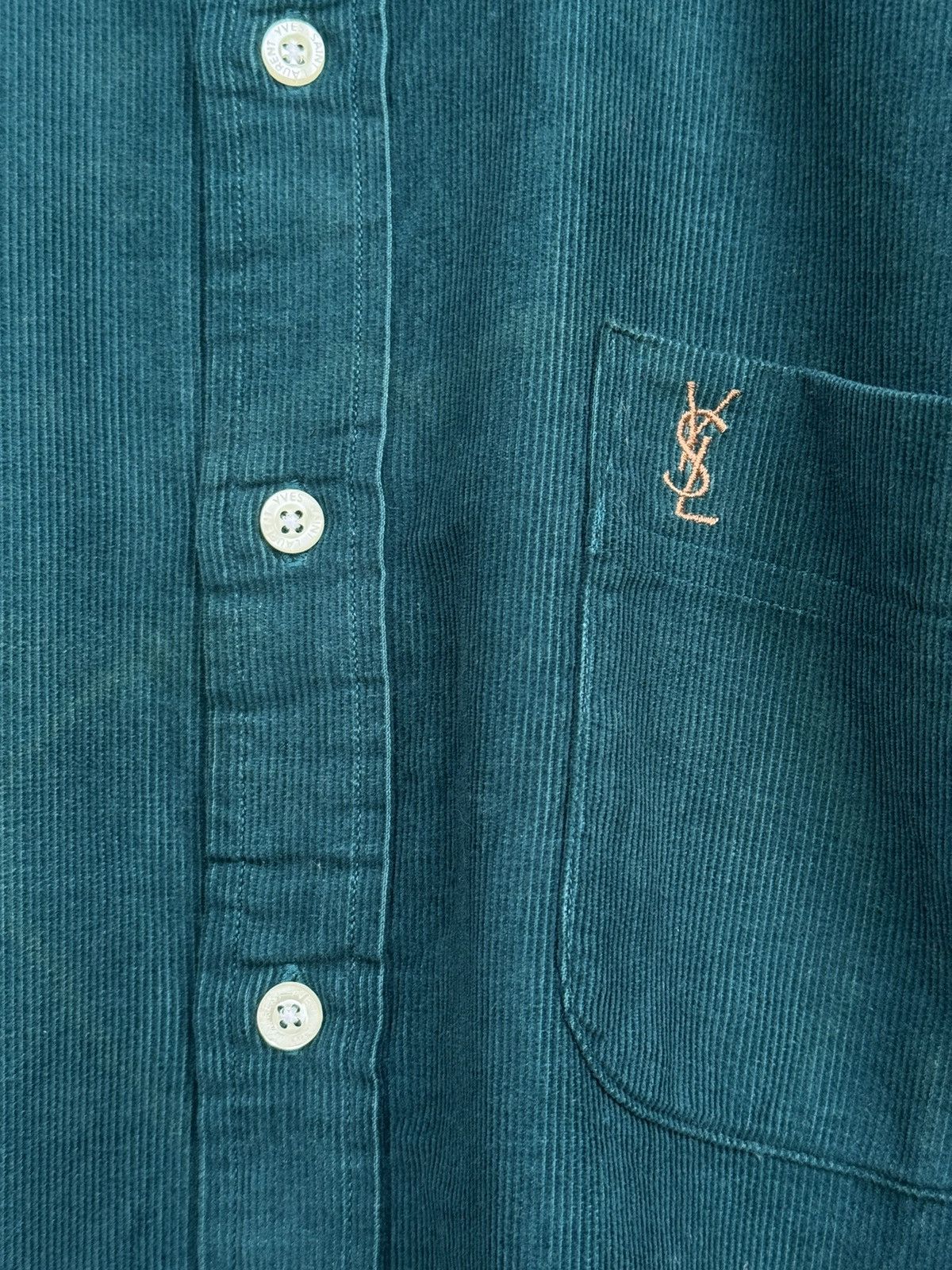 Yves Saint Laurent Vintage Yves Saint Laurent YSL Corduroy Shirt Size US L / EU 52-54 / 3 - 4 Thumbnail