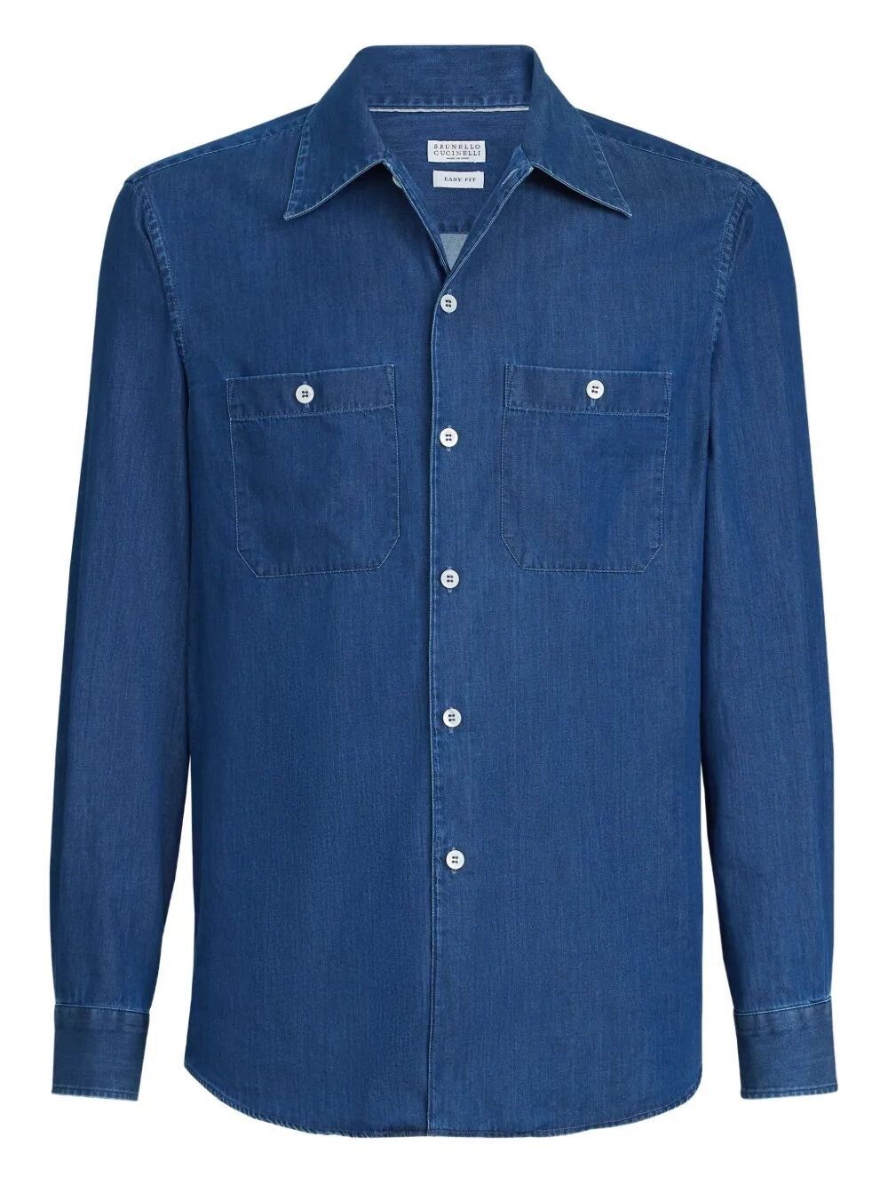 Brunello Cucinelli Denim Shirt Size US S / EU 44-46 / 1 - 1 Thumbnail