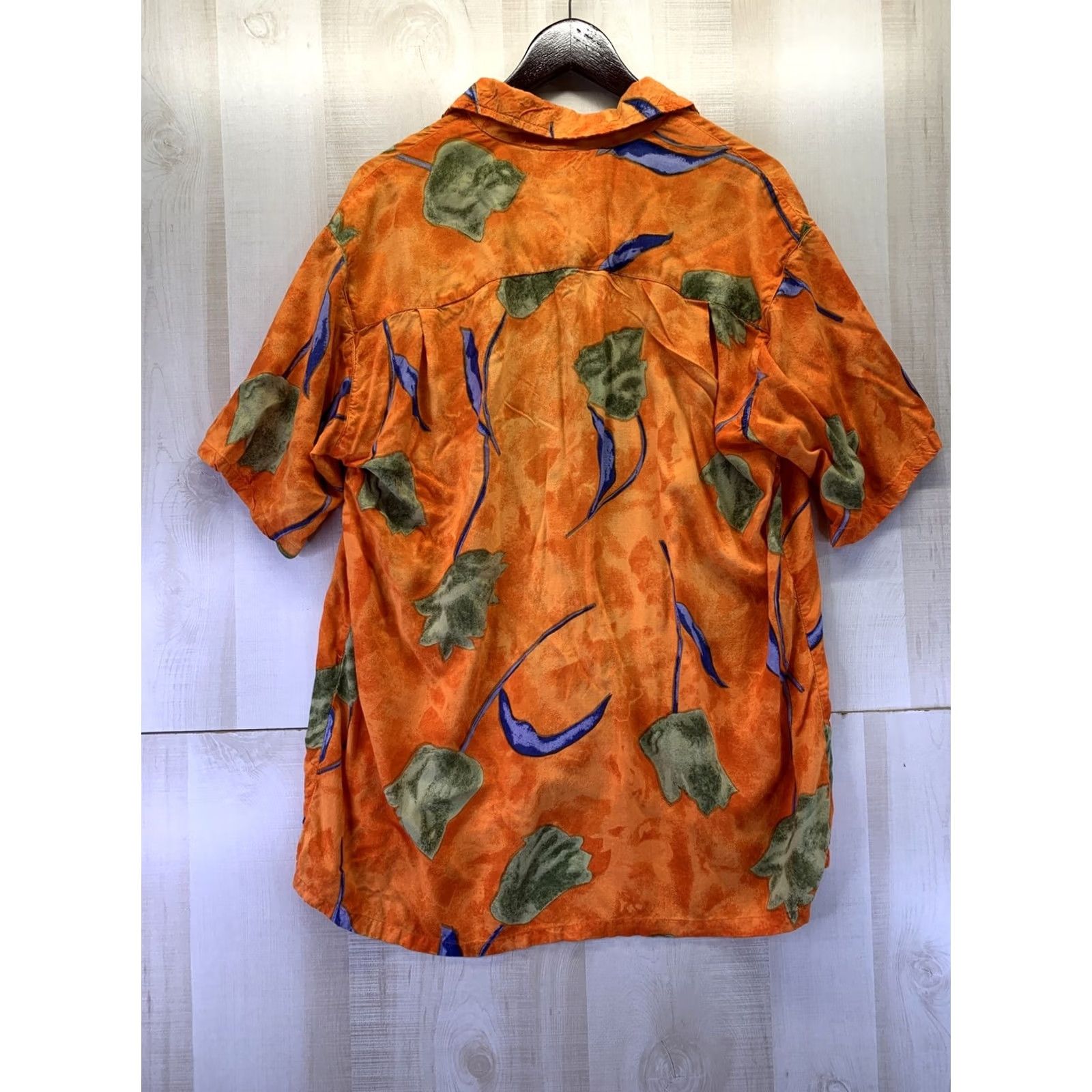 Vintage VINTAGE Roundy Bay Mens Tulip Bright Orange Button Up Shirt Size L-7870 Size US L / EU 52-54 / 3 - 6 Thumbnail
