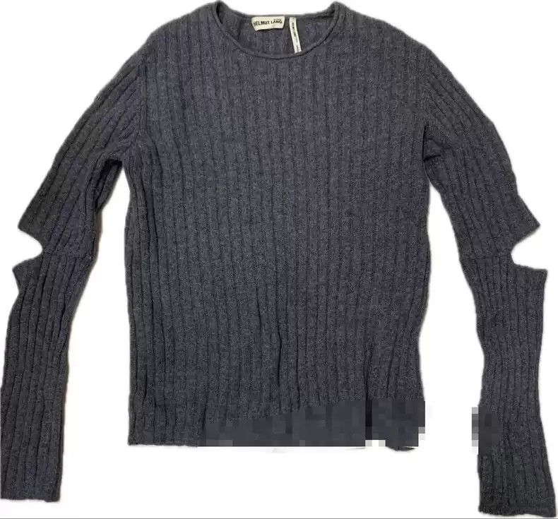 Helmut Lang helmut lang Grey Wool Sweater | Grailed