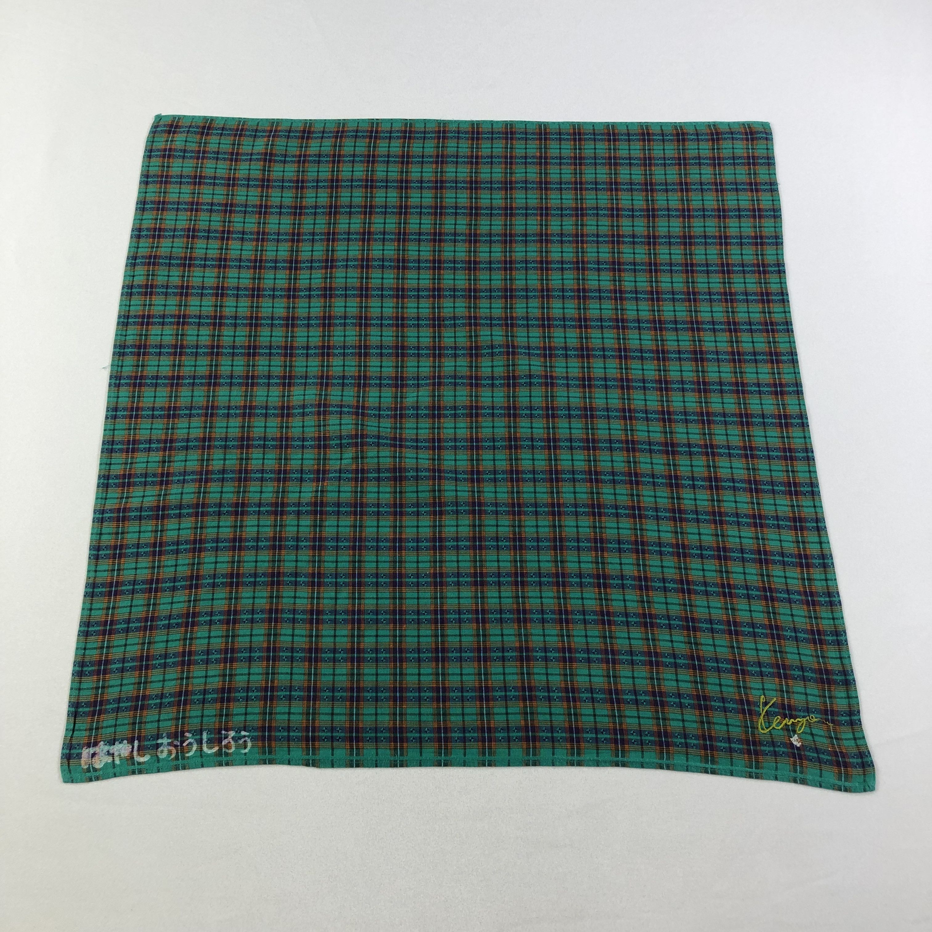 Kenzo Kenzo Tartan Handkerchief Neckerchief Bandana H2118 Size ONE SIZE - 2 Thumbnail