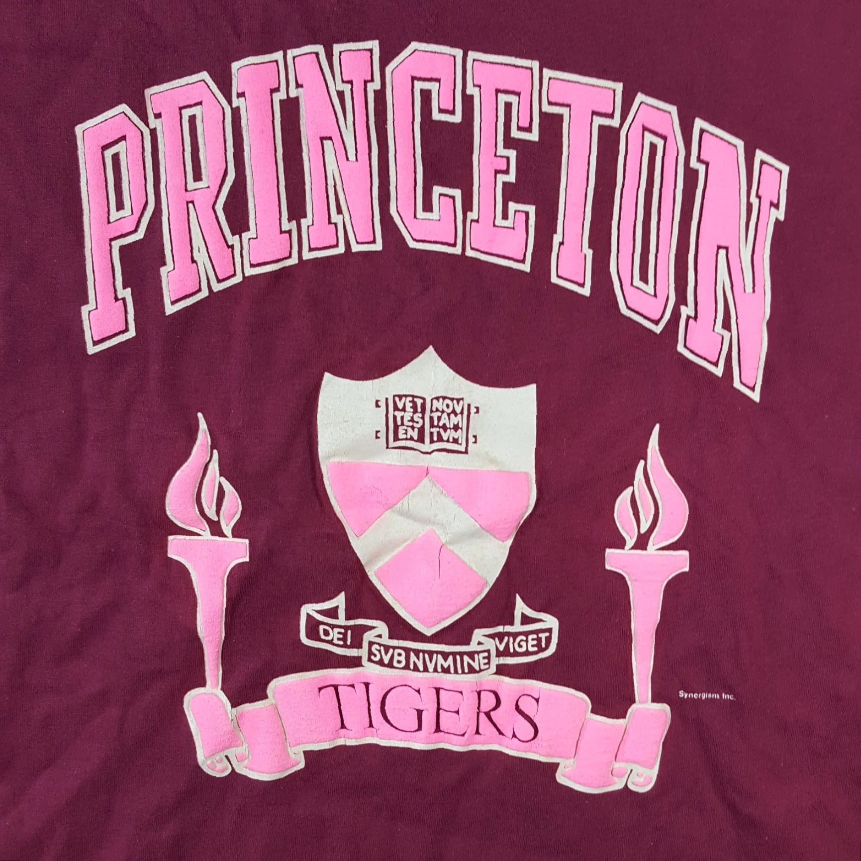 Vintage VINTAGE Bluegrass Princeton Tigers T-Shirt Men XL Pink 90s College Grunge Retro Logo Size US XL / EU 56 / 4 - 2 Thumbnail