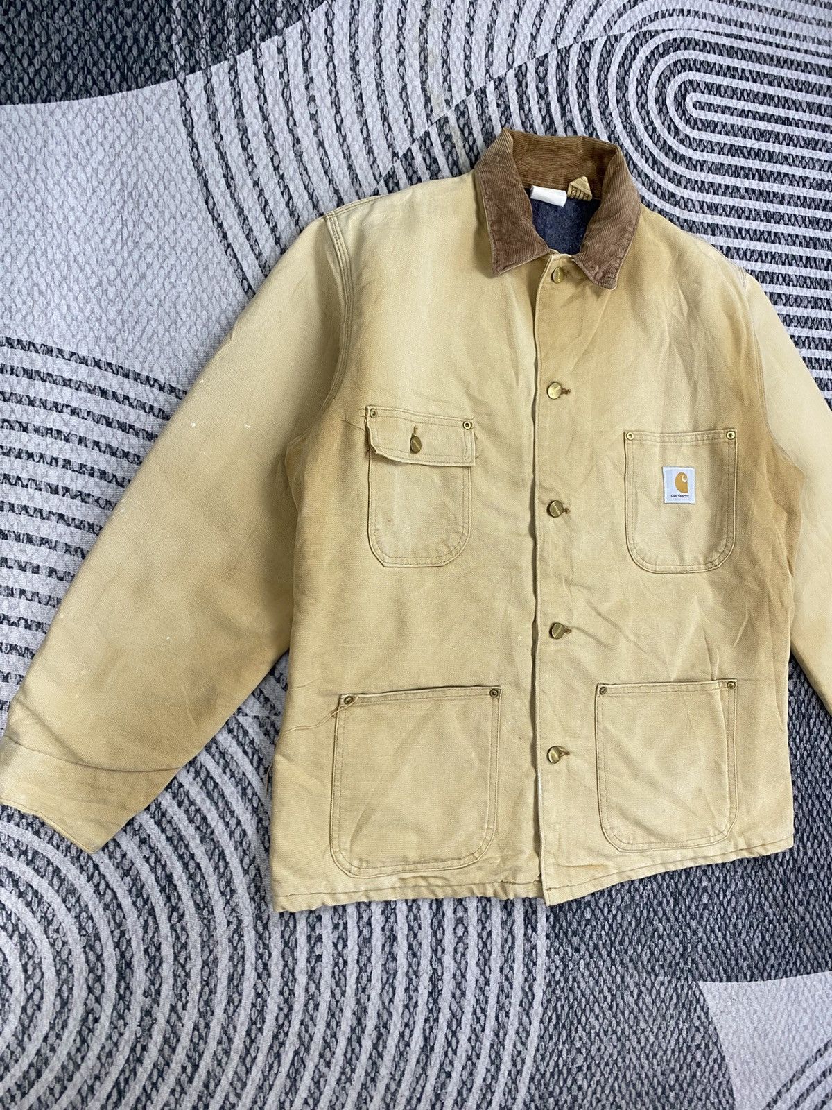 Carhartt 🔥80s Vintage Carhartt Michigan Sun Faded Workwear Jacket Size US L / EU 52-54 / 3 - 3 Thumbnail