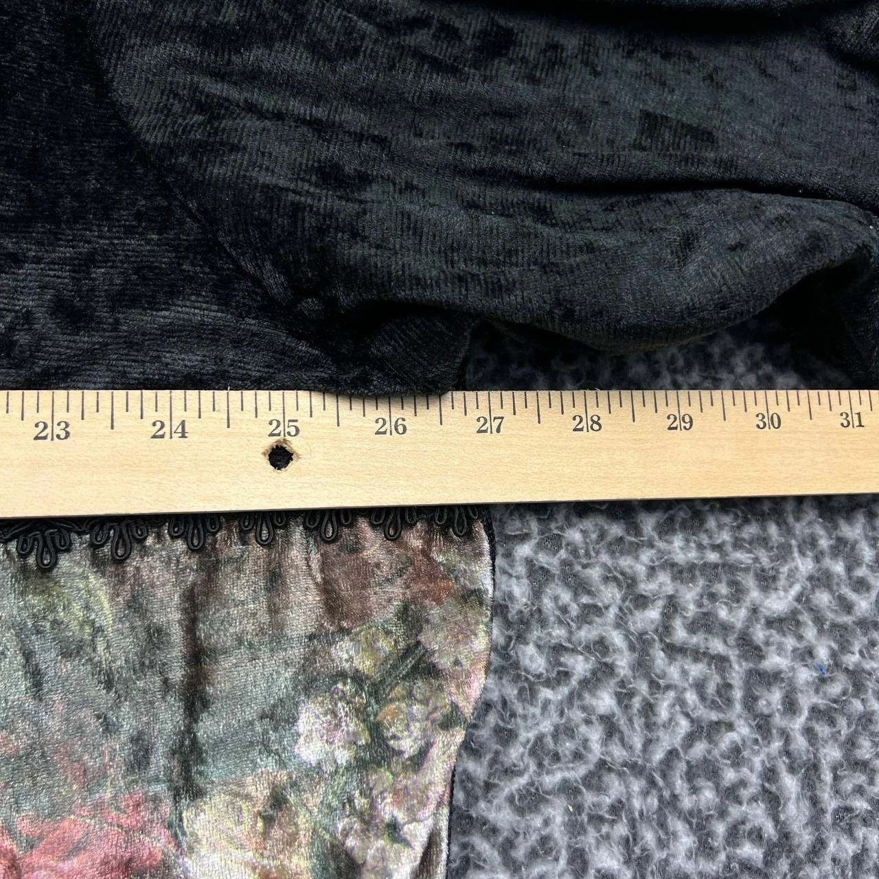 Other Vintage Kathryn Deene Top 22/24 Floral Velvet Crew Neck Size 4XL / US 24-26 - 4 Thumbnail
