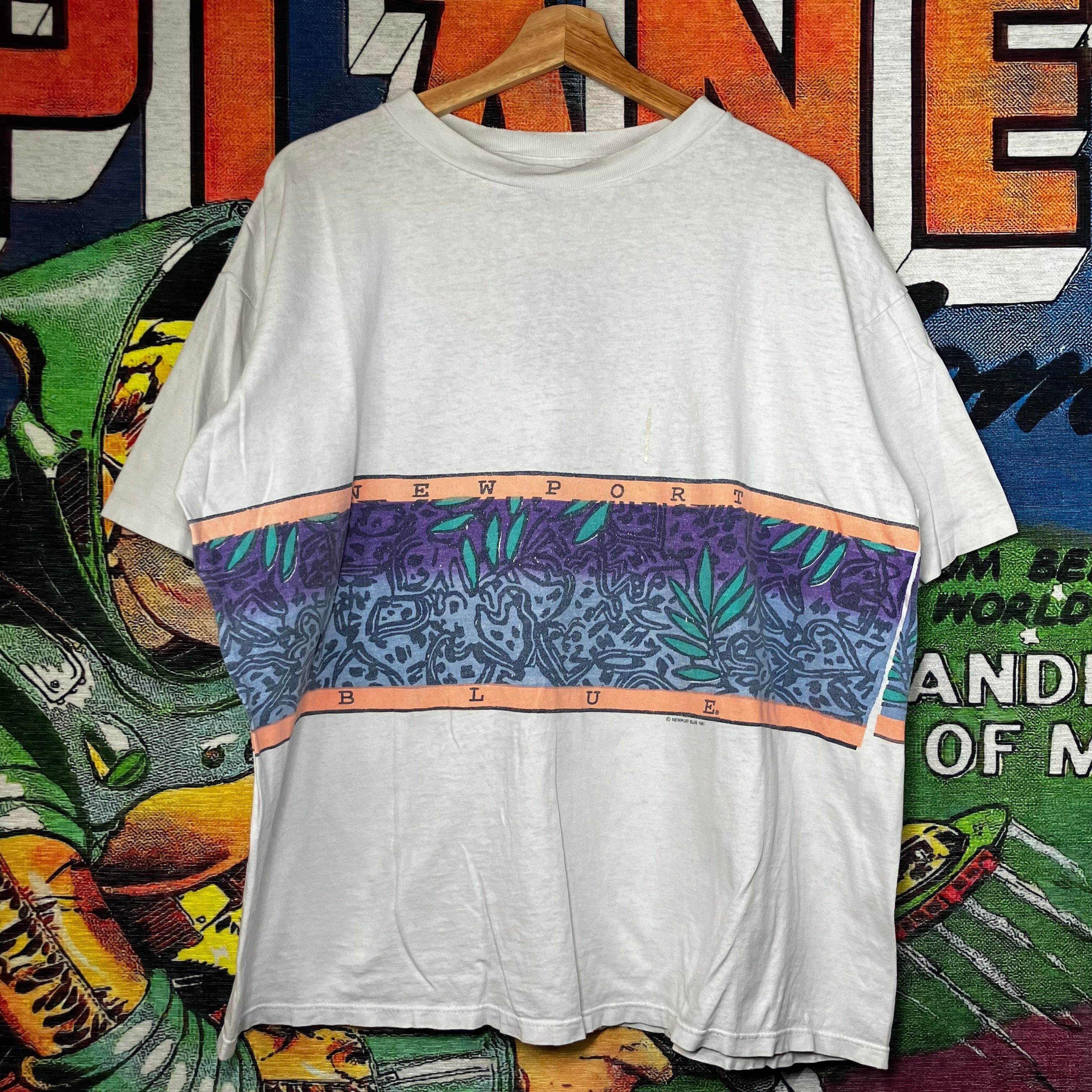 Vintage Vintage 90s 1991 Newport Blues Art Tee Size XL Size US XL / EU 56 / 4 - 1 Thumbnail