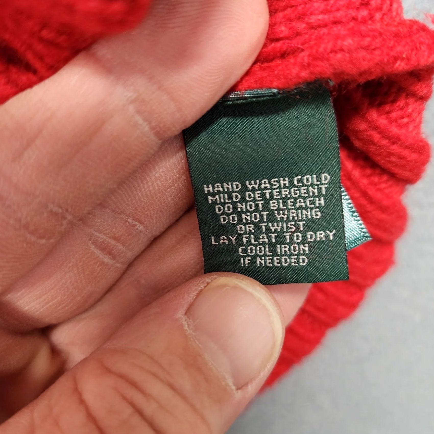 Ralph Lauren VINTAGE Ralph Lauren Sweater Womens Large Petite Red Cable-Knit Turtleneck Wool Blend Pullover Long Sleeve Womens Men’s? Size L / US 10 / IT 46 - 4 Thumbnail
