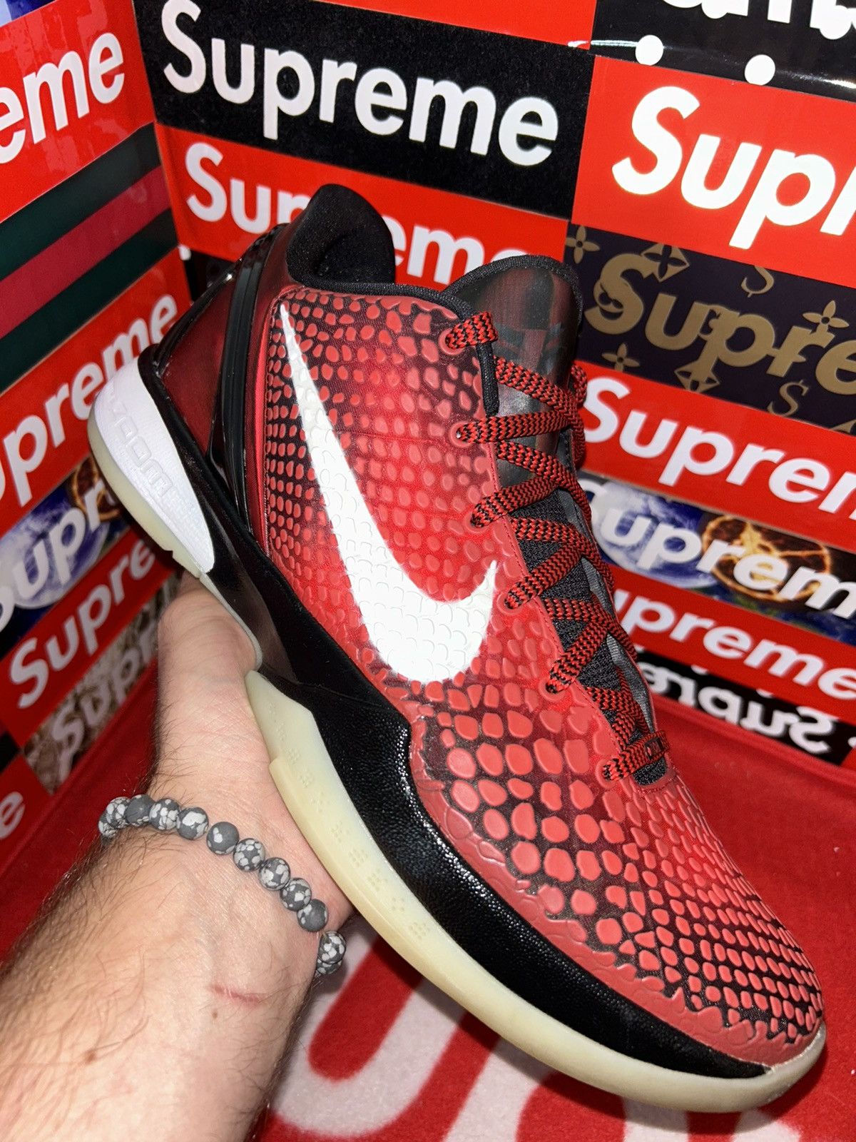 Nike Nike Kobe 6 ASG West Challenge Red 448693-600 size 11.5 2011 Size US 11.5 / EU 44-45 - 10 Thumbnail