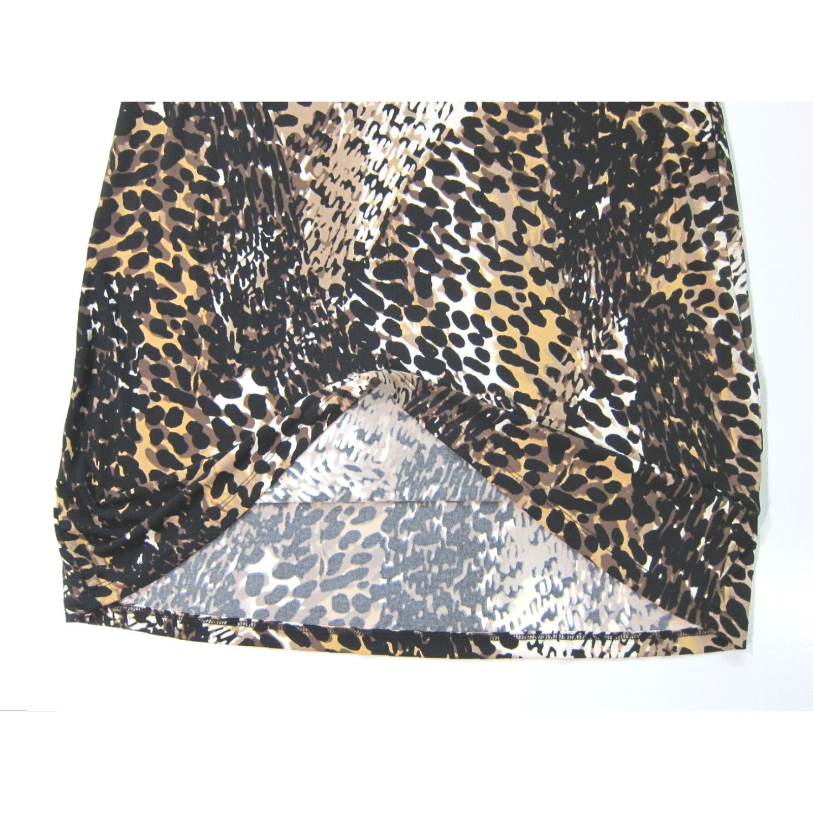 Liz Claiborne Liz Claiborne Leopard Stretch Sleeveless Tunic Sheath Dress Women PS Black Brown Leopard Pattern Animal Print Round Neck Sleeveless Pullover KS Size S / US 4 / IT 40 - 6 Thumbnail
