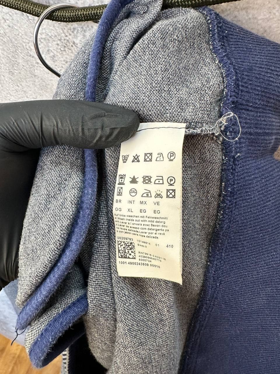 Hugo Boss Hugo Boss Green Label Full Zip Sweater Geometric Pattern Size US XL / EU 56 / 4 - 17 Thumbnail