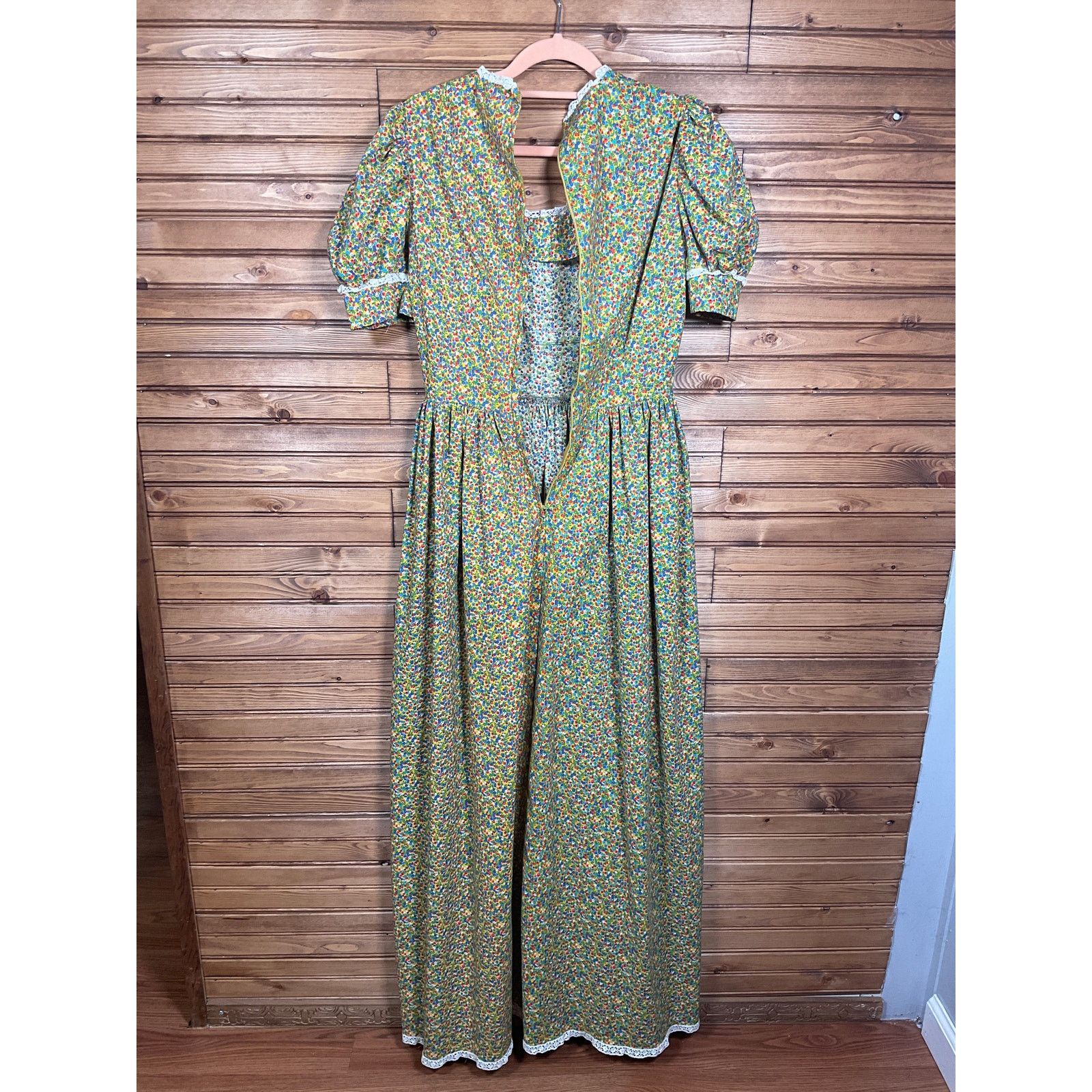 Other Coquette Cottage Dress Lace Embelishments Puffy Sleeve Size S / US 4 / IT 40 - 7 Thumbnail