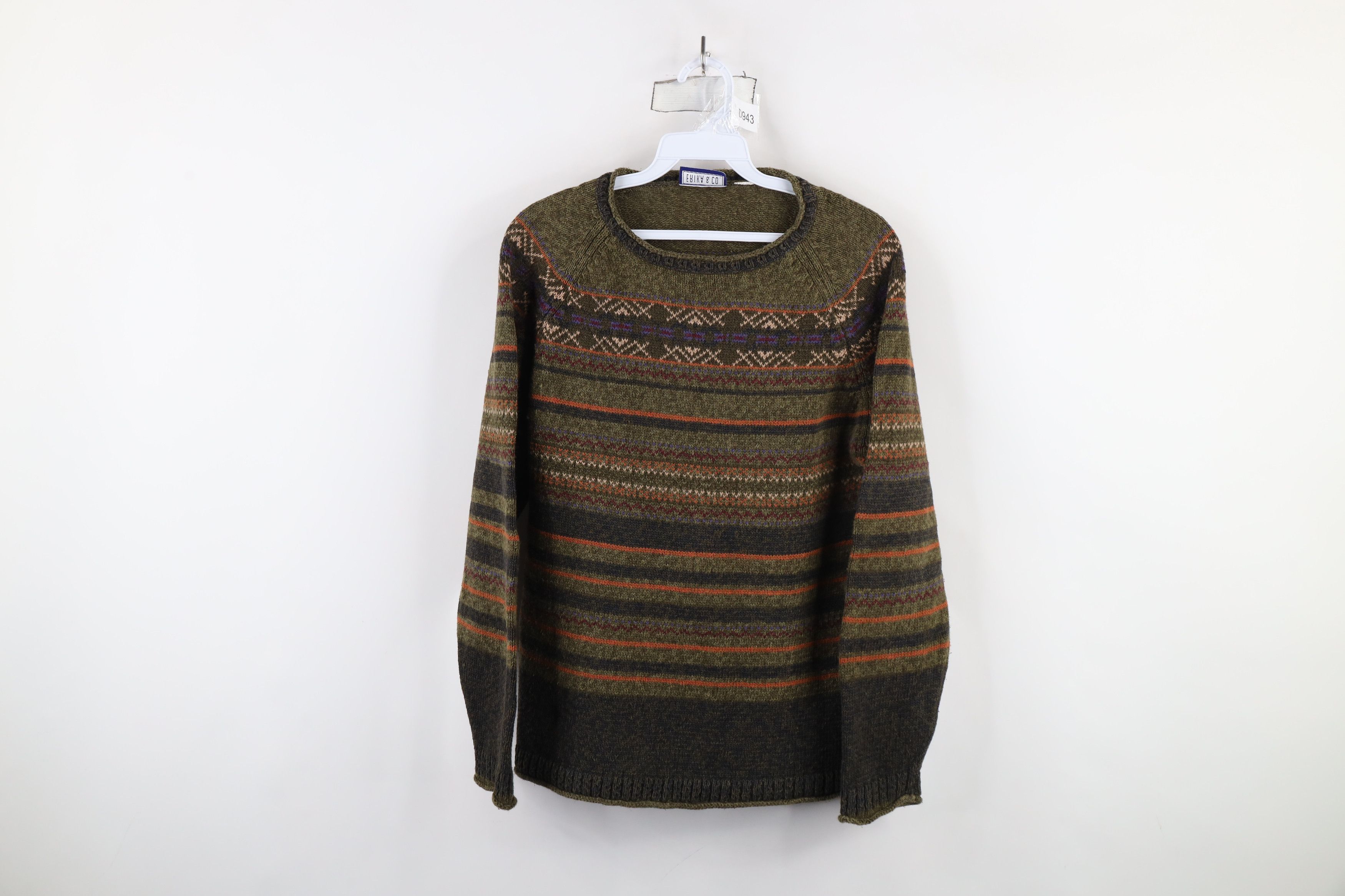 Vintage Vintage 90s Streetwear Rainbow Fair Isle Marled Knit Sweater Size M / US 6-8 / IT 42-44 - 1 Thumbnail