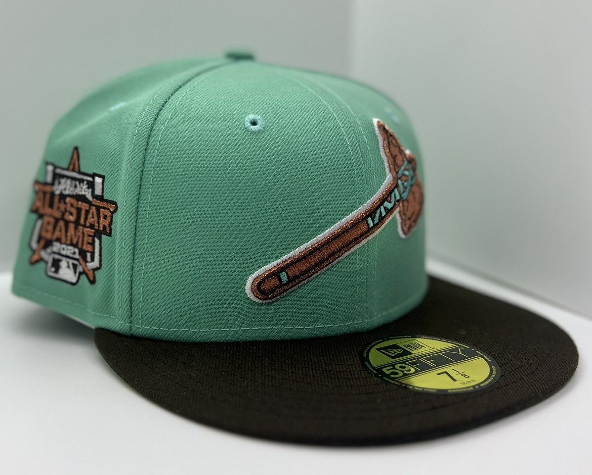 Hat Club × New Era Atlanta Braves Metallic BP Logo & Band ASG SP New Era 7 1/8 Size ONE SIZE - 6 Thumbnail