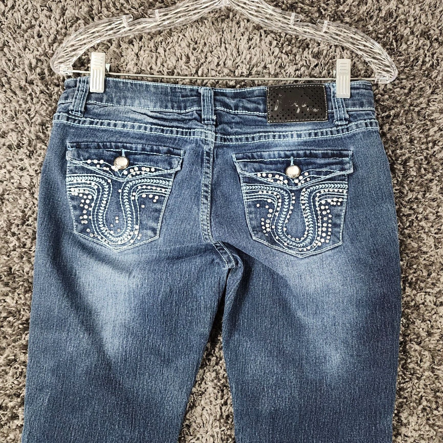 Vintage Klip Womens Bootcut Blue Jeans Size 7 Size 28" / US 6 / IT 42 - 7 Thumbnail