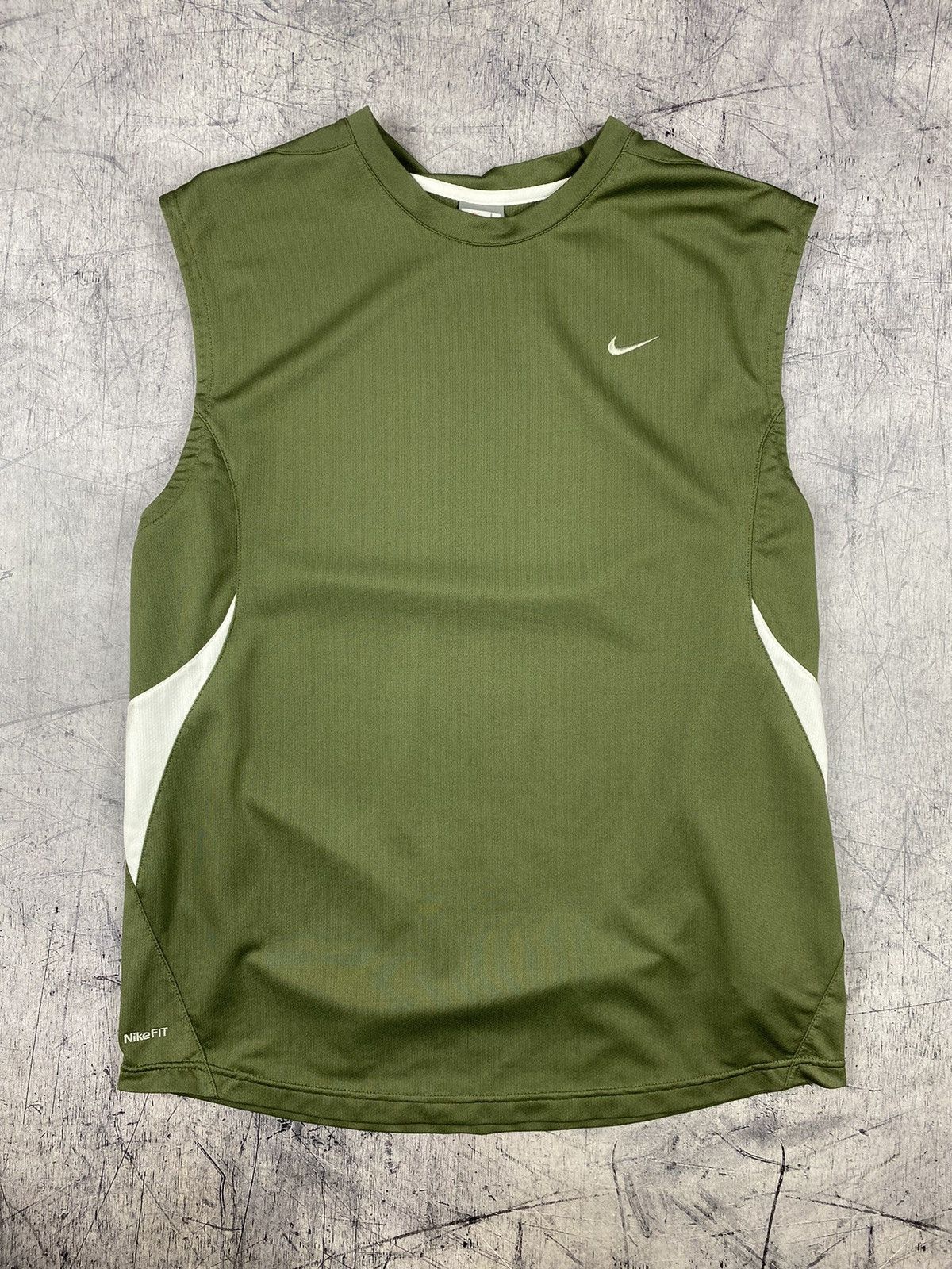 Japanese Brand × Nike × Vintage Vintage Nike Y2K Drill Tee T Shirt Size US L / EU 52-54 / 3 - 2 Thumbnail