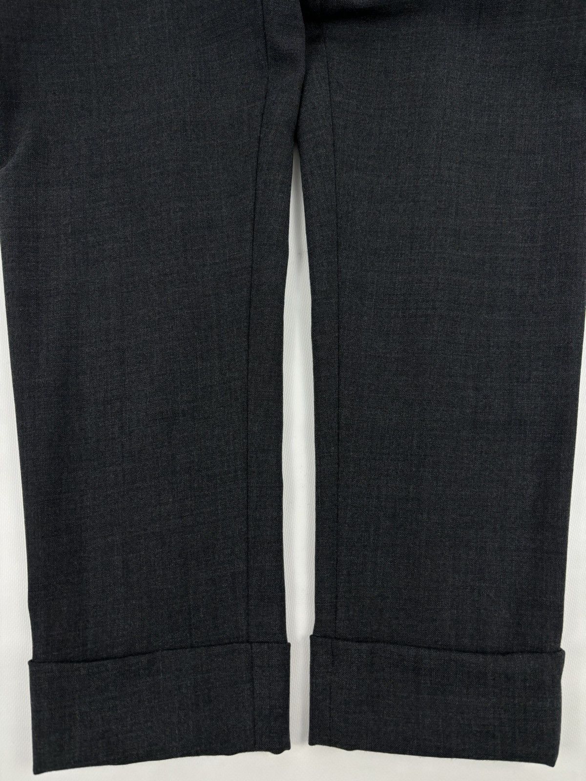 Balenciaga × Marni Unisex Commessa Wool Italy Classic Grey Pants Pocket Tapered Trousers 44 Size 30" / US 8 / IT 44 - 12 Thumbnail
