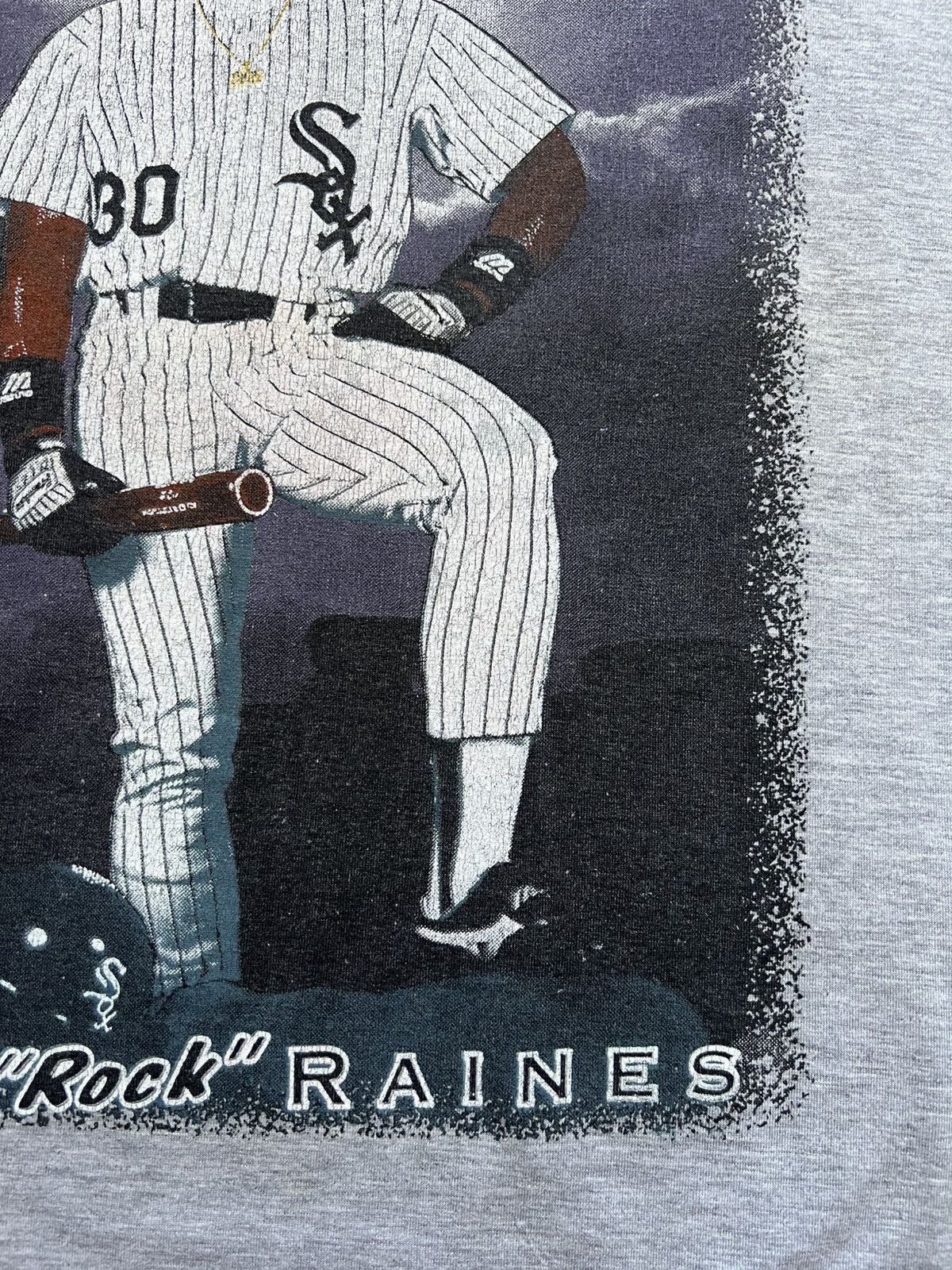 MLB Vintage 90s Chicago White Sox Tim Raines Rock of Ages Size US L / EU 52-54 / 3 - 7 Thumbnail
