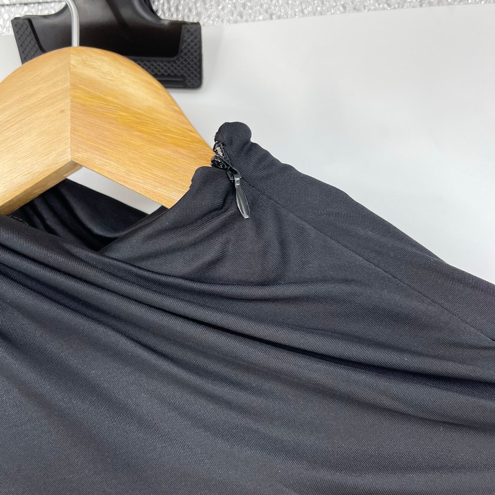 Other Atlein | NWT One Sleeve Ruched Cut Out Dress Black FR 34 XS Size XS / US 0-2 / IT 36-38 - 14 Thumbnail