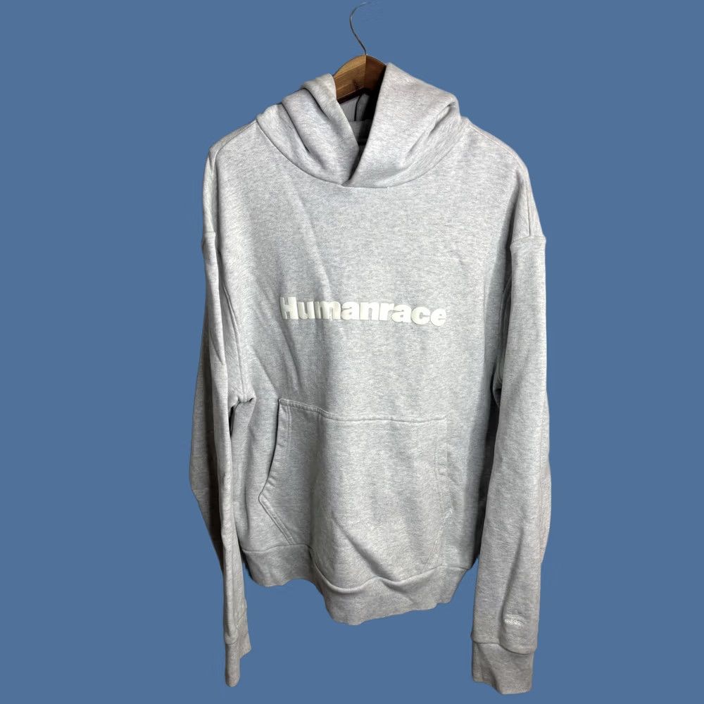Adidas VINTAGE Adidas Humanrace Hoodie Mens L Gray Pullover Sweatshirt Size US L / EU 52-54 / 3 - 1 Thumbnail