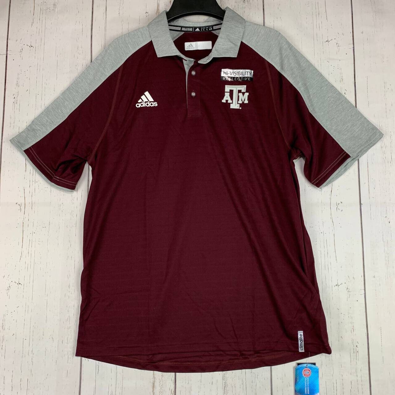 Adidas Texas A&M NCAA Adidas Large Red Tshirt New Men Size US L / EU 52-54 / 3 - 1 Thumbnail