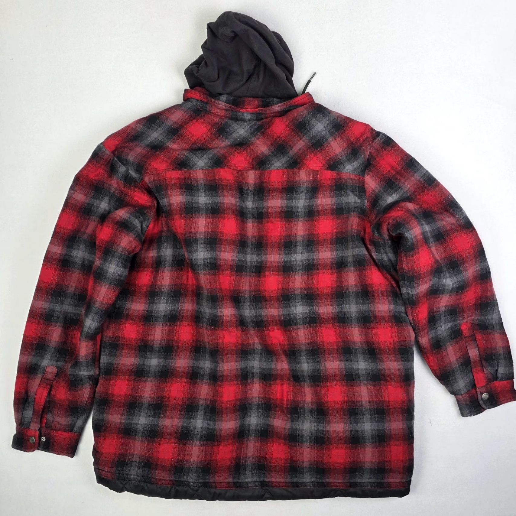 Dickies Dickies Shacket Mens 3XL Red Black Hood Quilted Lined Zip Jacket Workwear Plaid Shacket Mens 3XL Red Black Hooded Quilted Zip Jacket Dickies Size US XXL / EU 58 / 5 - 2 Thumbnail