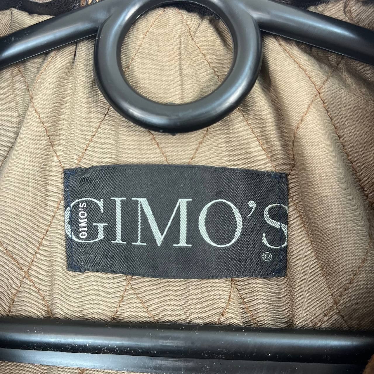 Gimo's Gimo's Mens Brown Leather Jacket Quilted Lined Classic Sz M Size US M / EU 48-50 / 2 - 8 Thumbnail