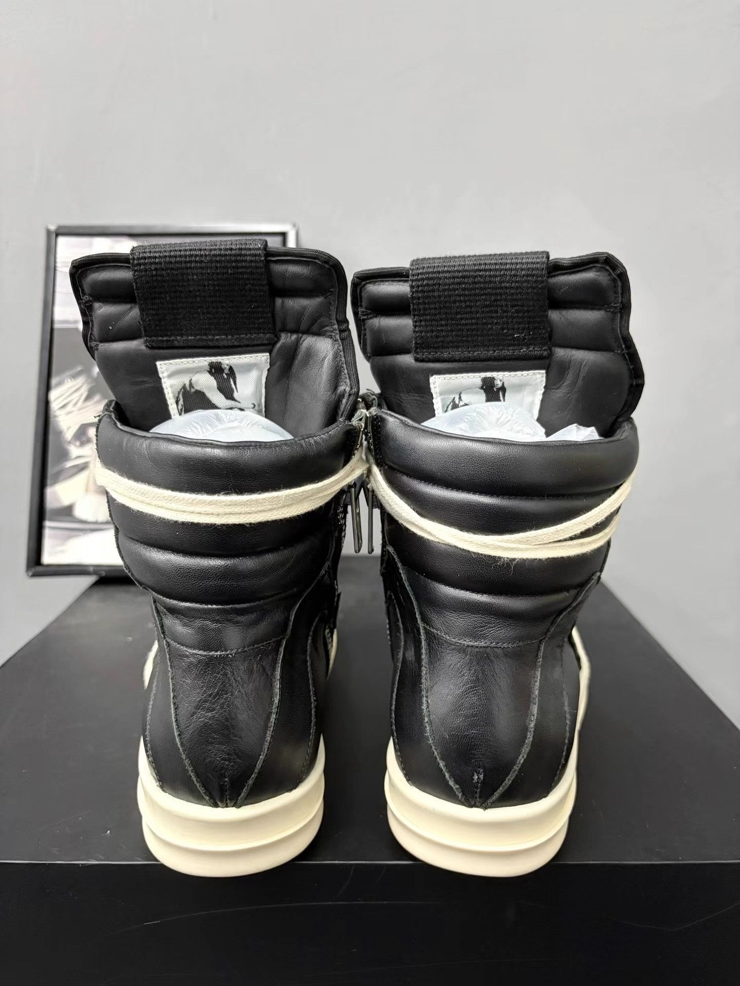 Rick Owens Rick Owens Patent Leather Triangle Sneakers K34 Size US 6 / IT 36 - 7 Thumbnail