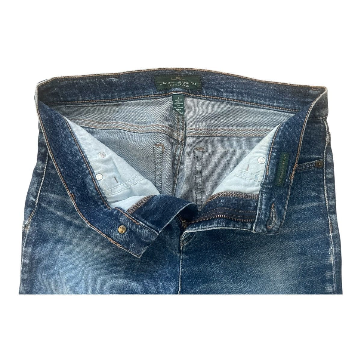 Ralph Lauren LRL Lauren Jeans Co. Modern Skinny Womens Jeans Size 8 Blue Size 30" / US 8 / IT 44 - 5 Thumbnail